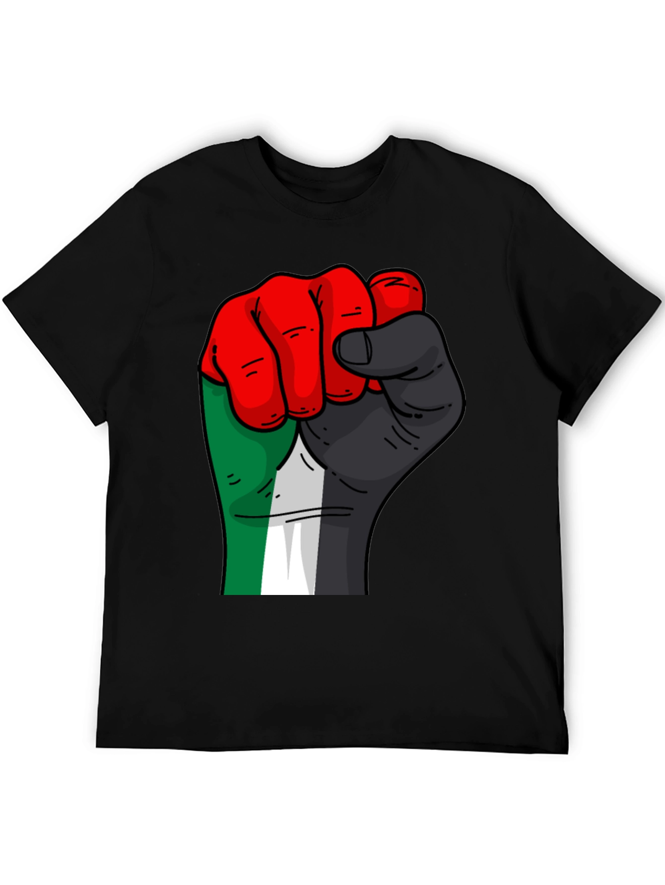 Fist Graphic Black T-Shirt - Solidarity Style