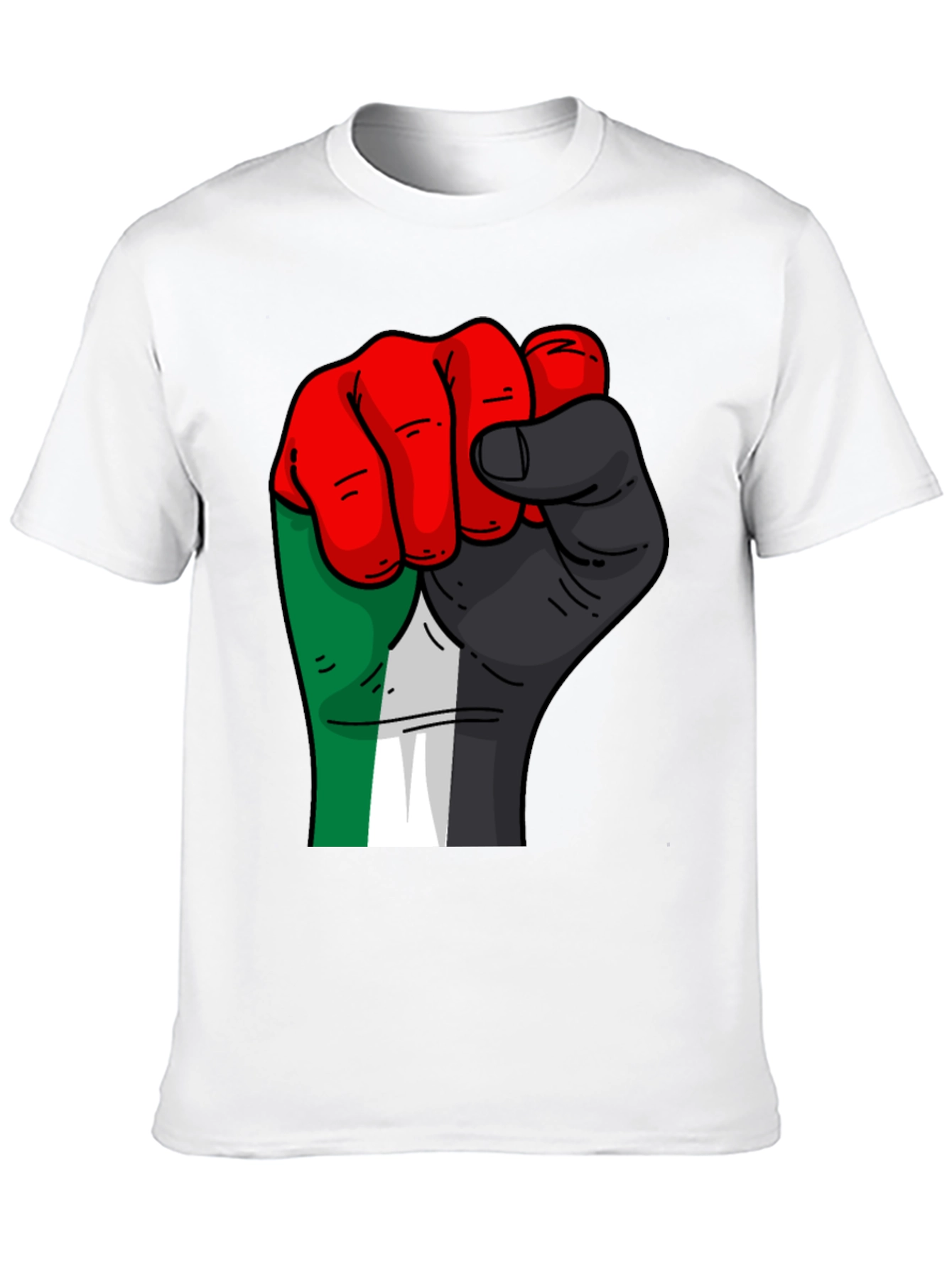 Fist Graphic Black T-Shirt - Solidarity Style