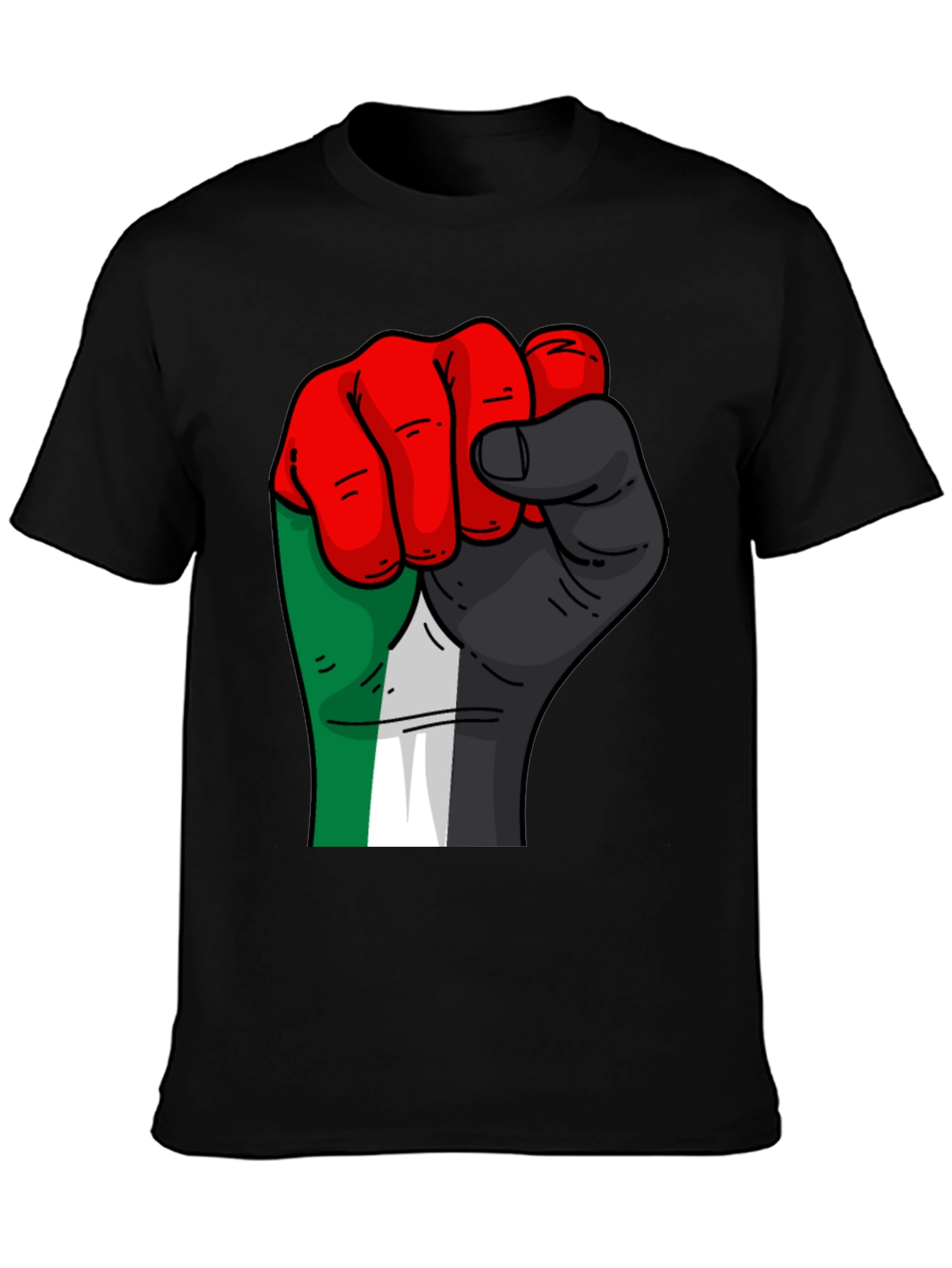 Fist Graphic Black T-Shirt - Solidarity Style