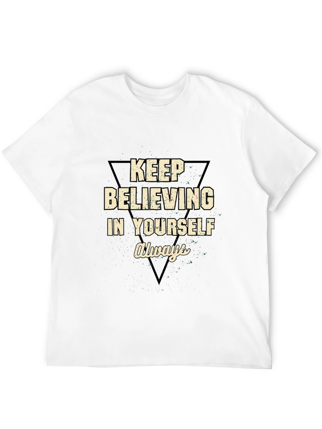 Motivational Black T-Shirt - Believe in Yourself