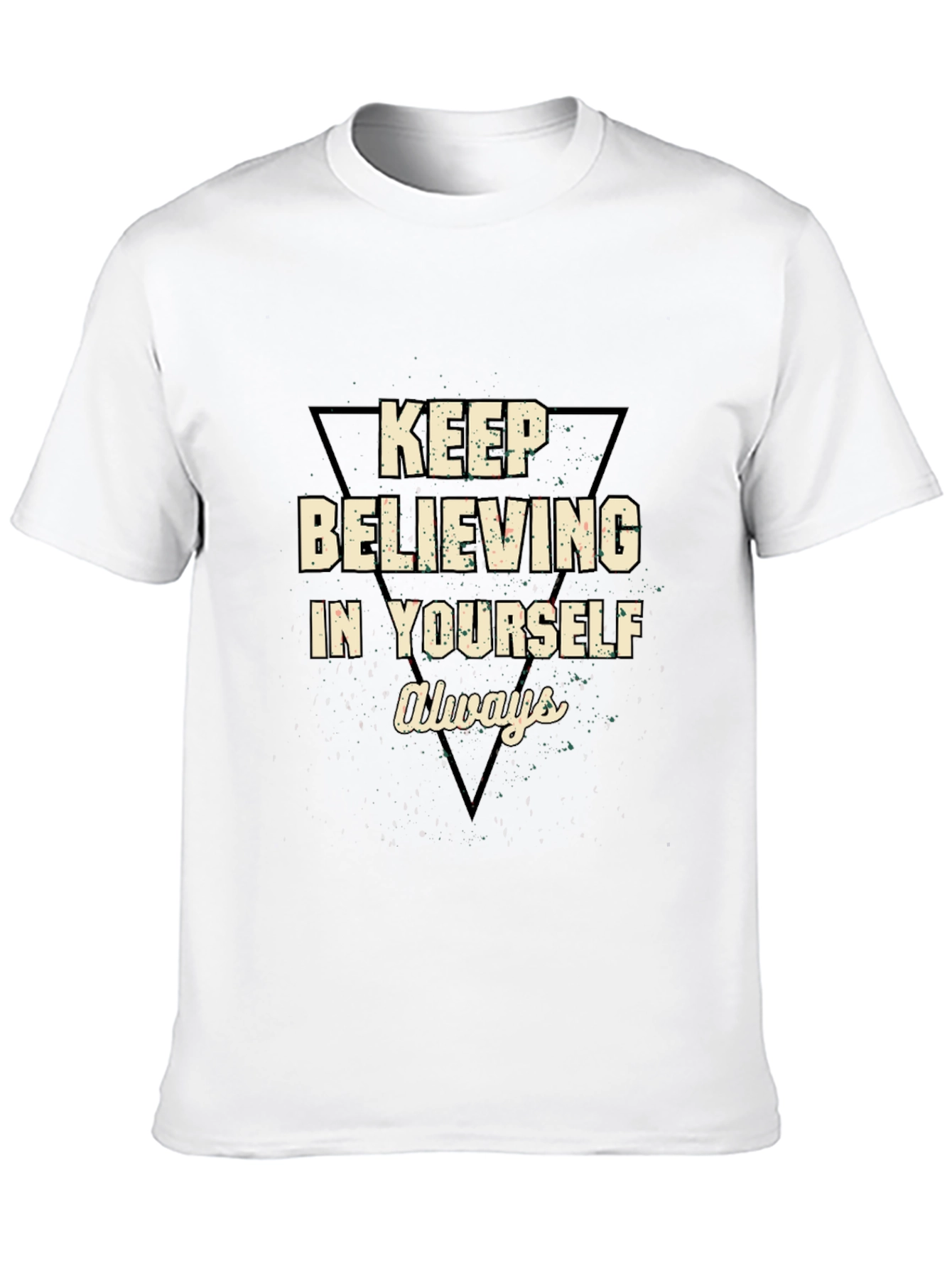 Motivational Black T-Shirt - Believe in Yourself