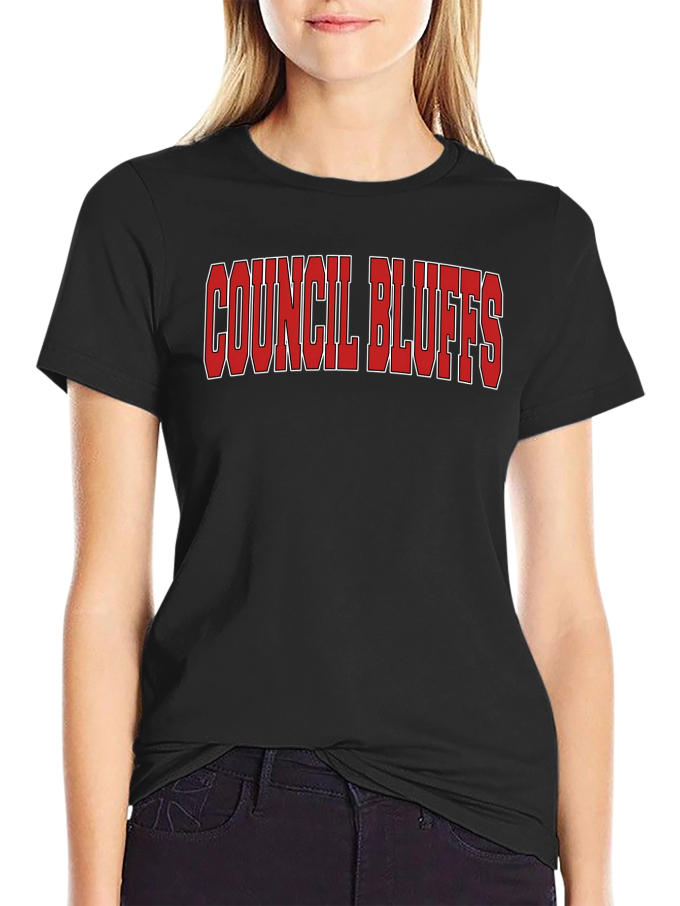Council Bluffs Graphic T-Shirt - Black