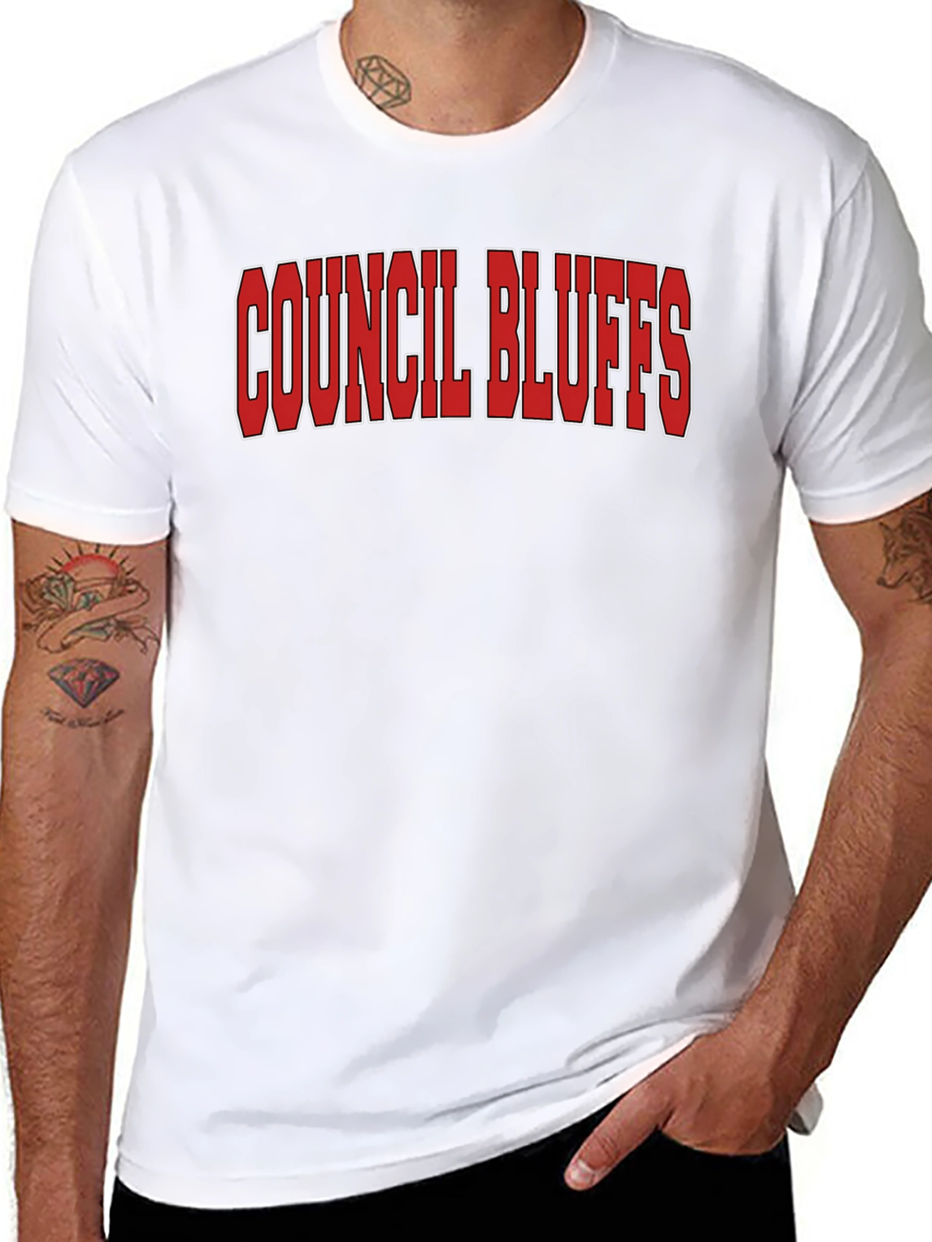 Council Bluffs Graphic T-Shirt - Black