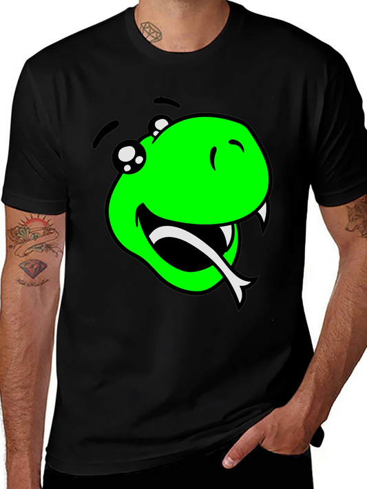 Snake Graphic T-Shirt - Mens Black Tee