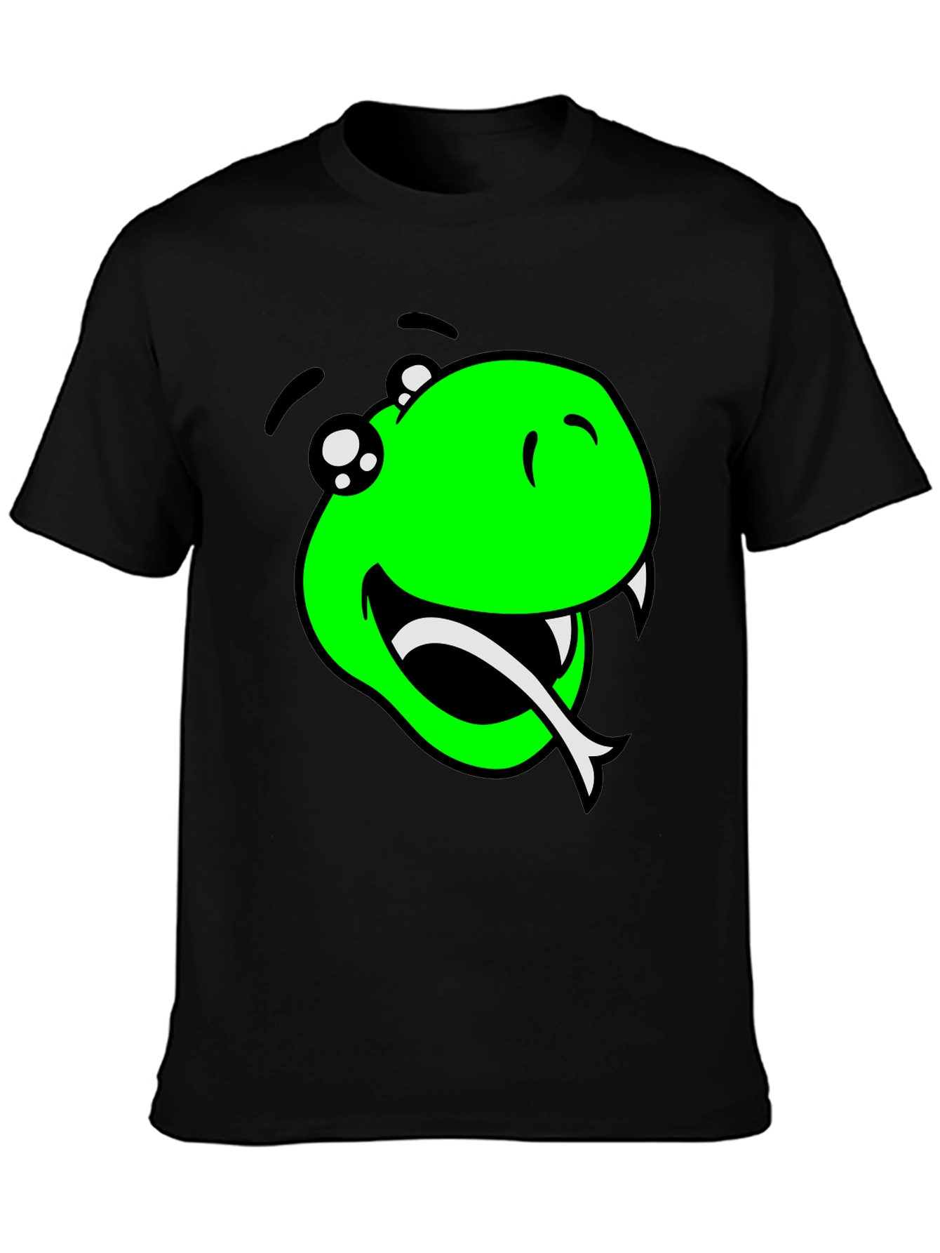 Snake Graphic T-Shirt - Mens Black Tee