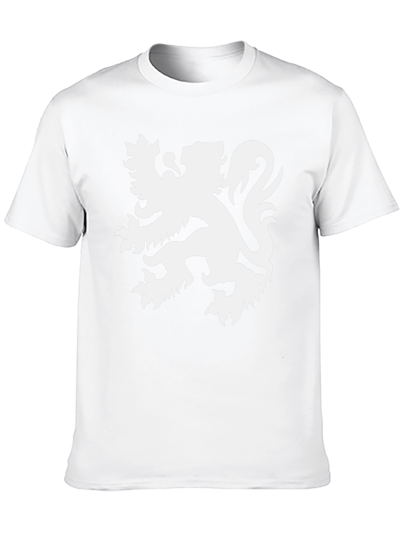 Heraldic Lion Graphic Tee - Mens Black T-Shirt