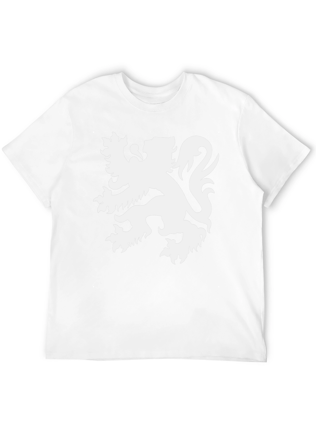Heraldic Lion Graphic Tee - Mens Black T-Shirt