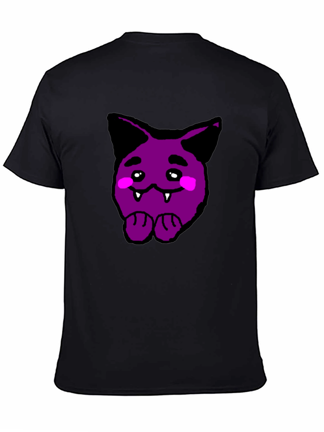 Purple Cartoon Monster Graphic Tee