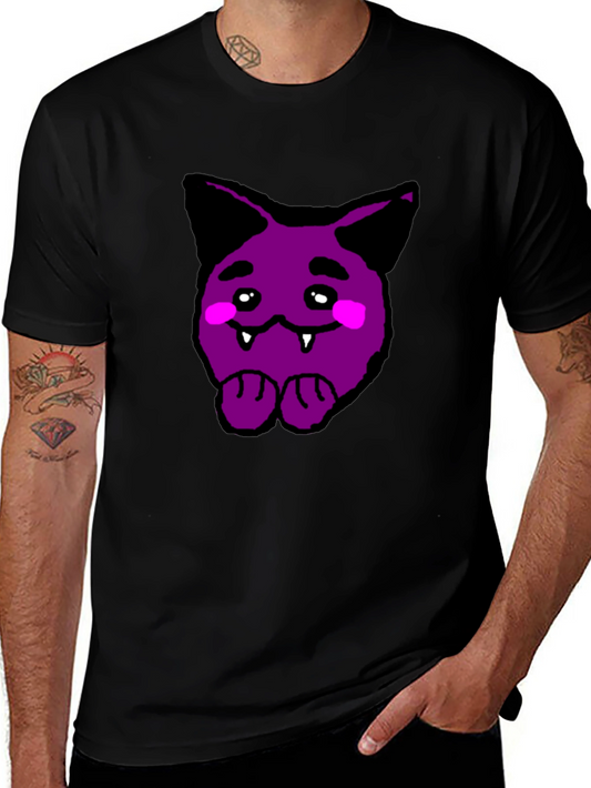 Purple Cartoon Monster Graphic Tee