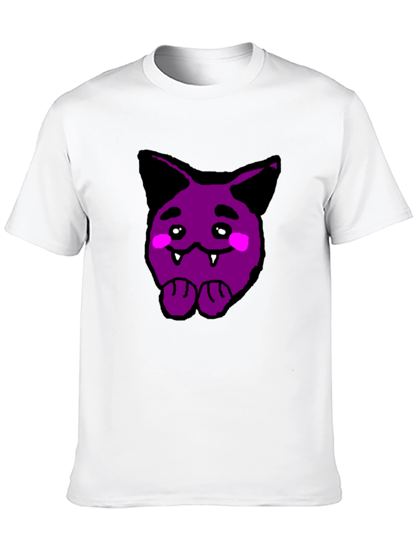 Purple Cartoon Monster Graphic Tee