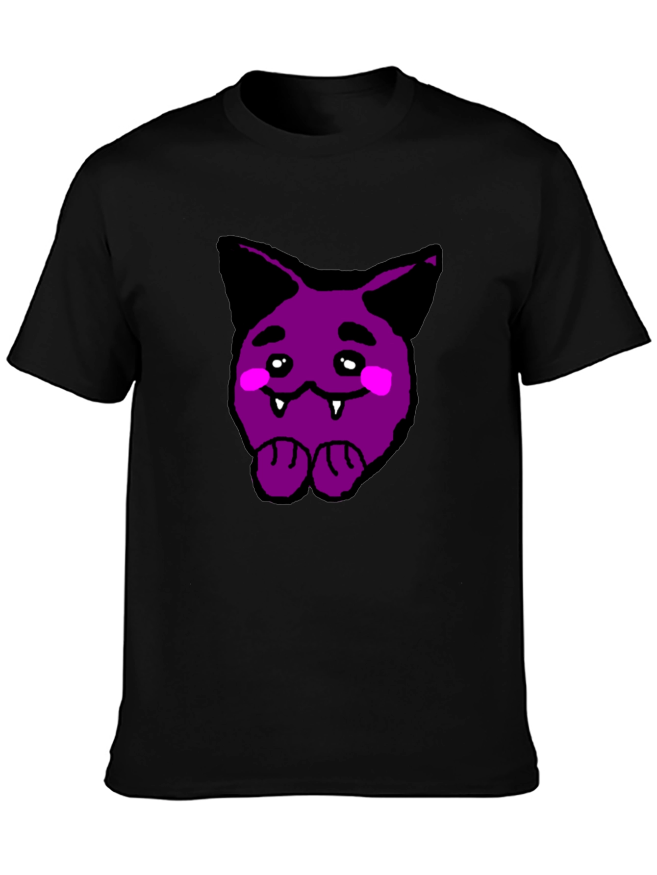 Purple Cartoon Monster Graphic Tee