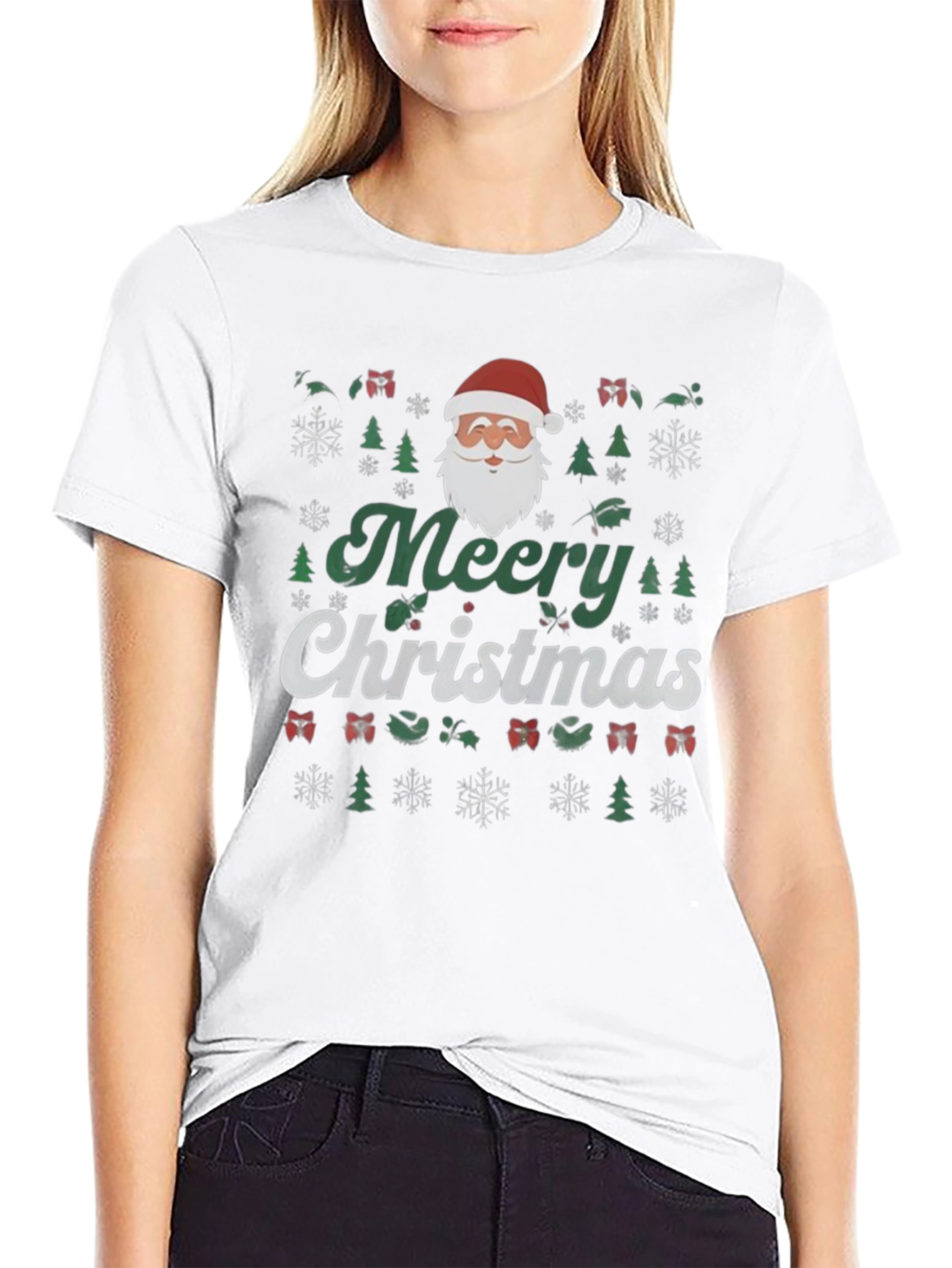 Festive Merry Christmas Graphic Tee