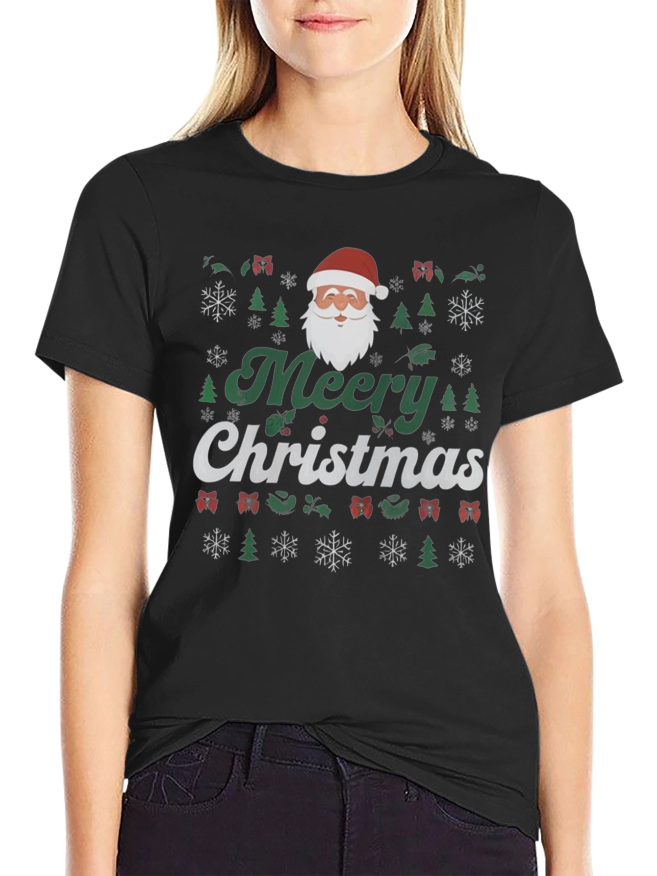 Festive Merry Christmas Graphic Tee