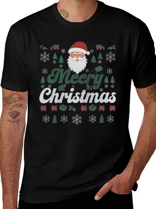 Festive Merry Christmas Graphic Tee