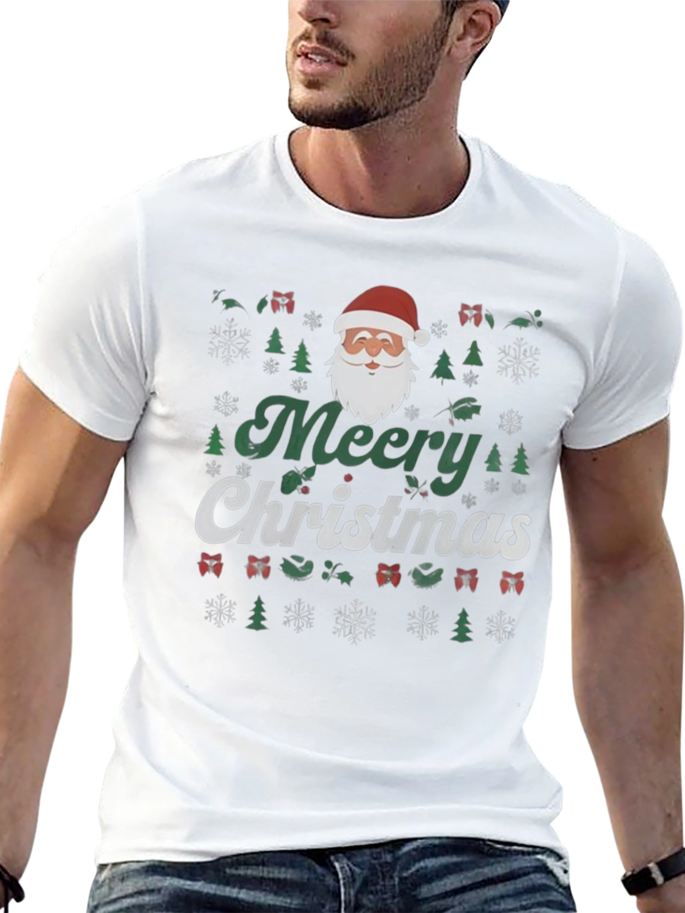 Festive Merry Christmas Graphic Tee