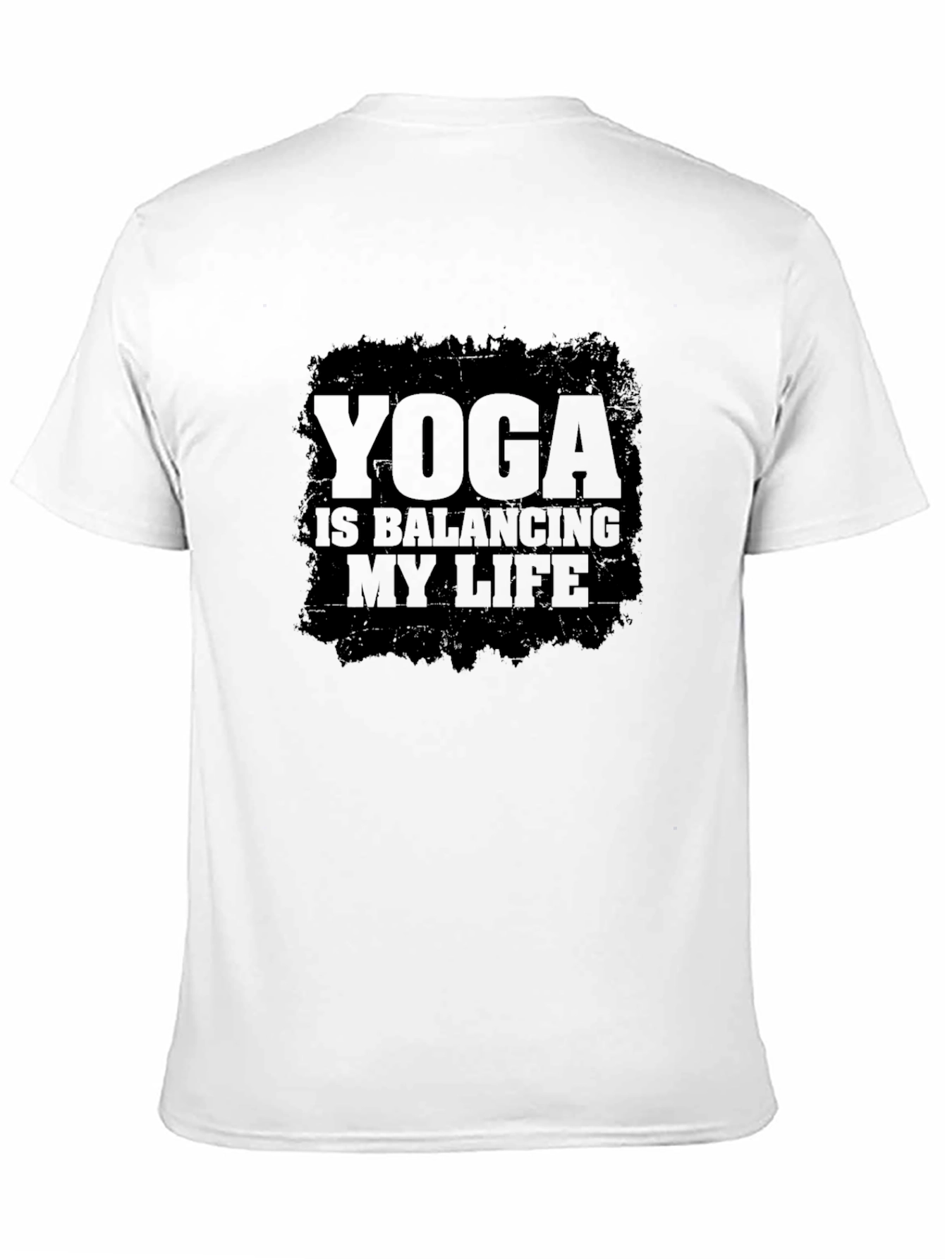 Yoga Is Balancing My Life Black T-Shirt