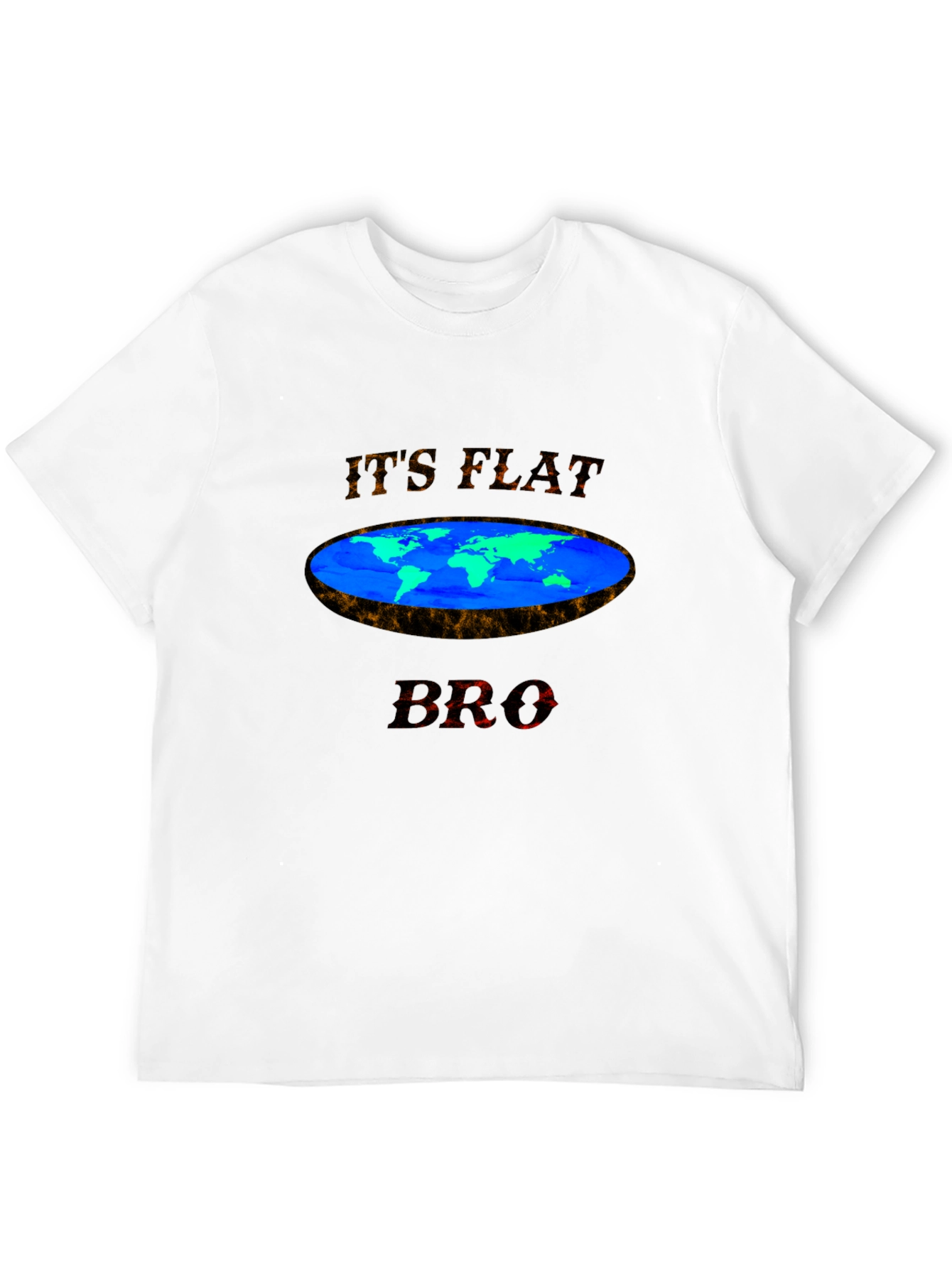 Flat Earth Conspiracy Graphic T-Shirt