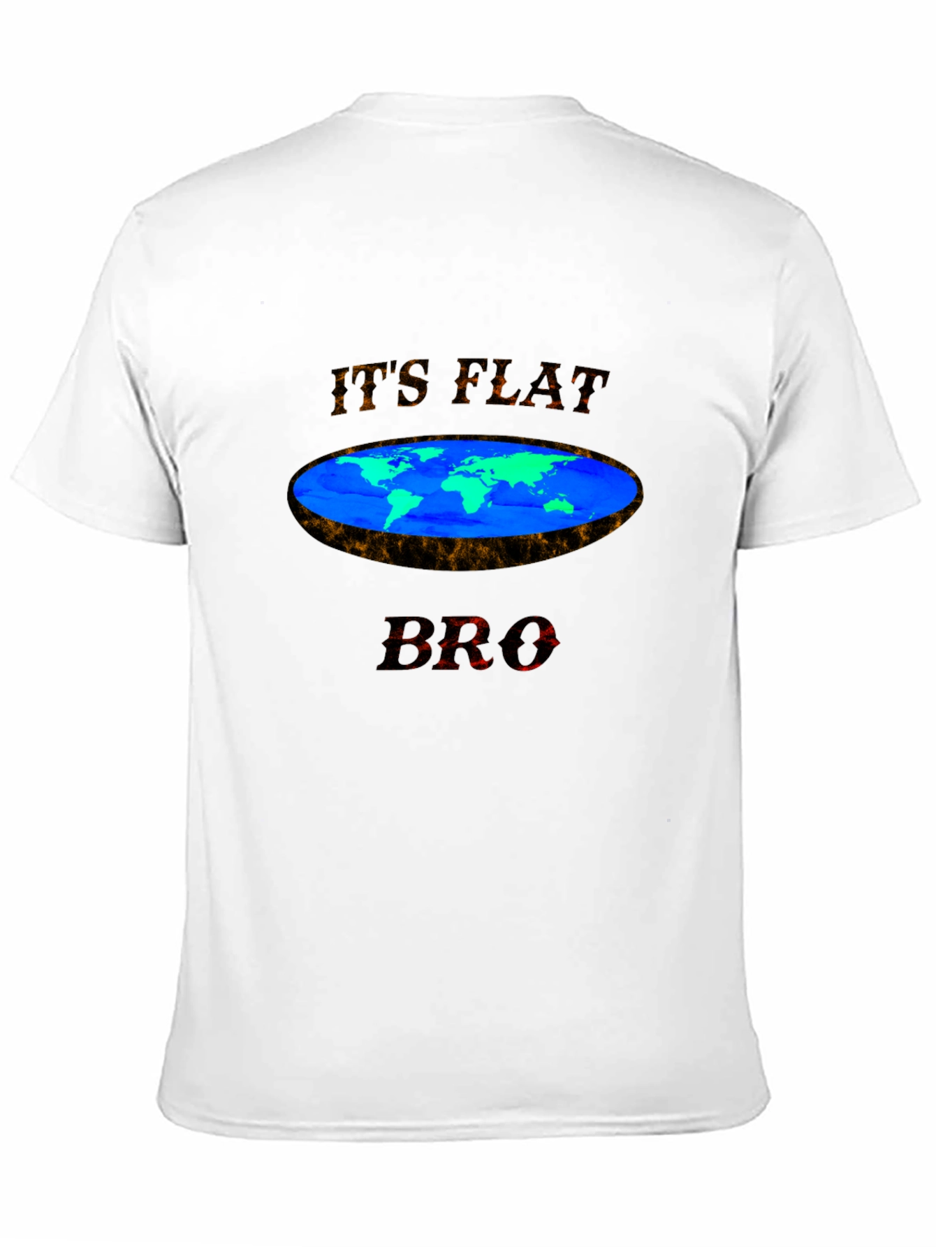 Flat Earth Conspiracy Graphic T-Shirt