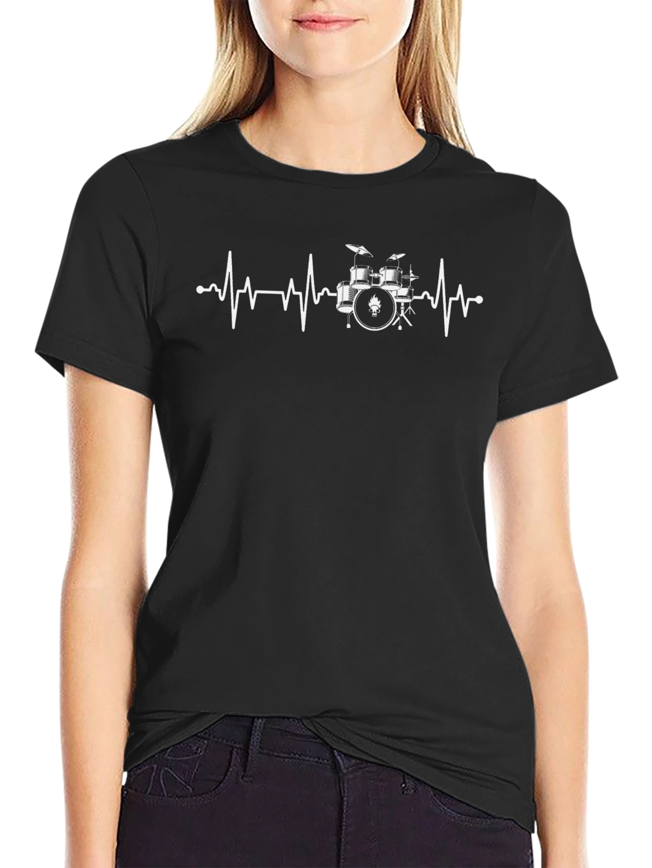 Drum Heartbeat T-Shirt - Musician Tee