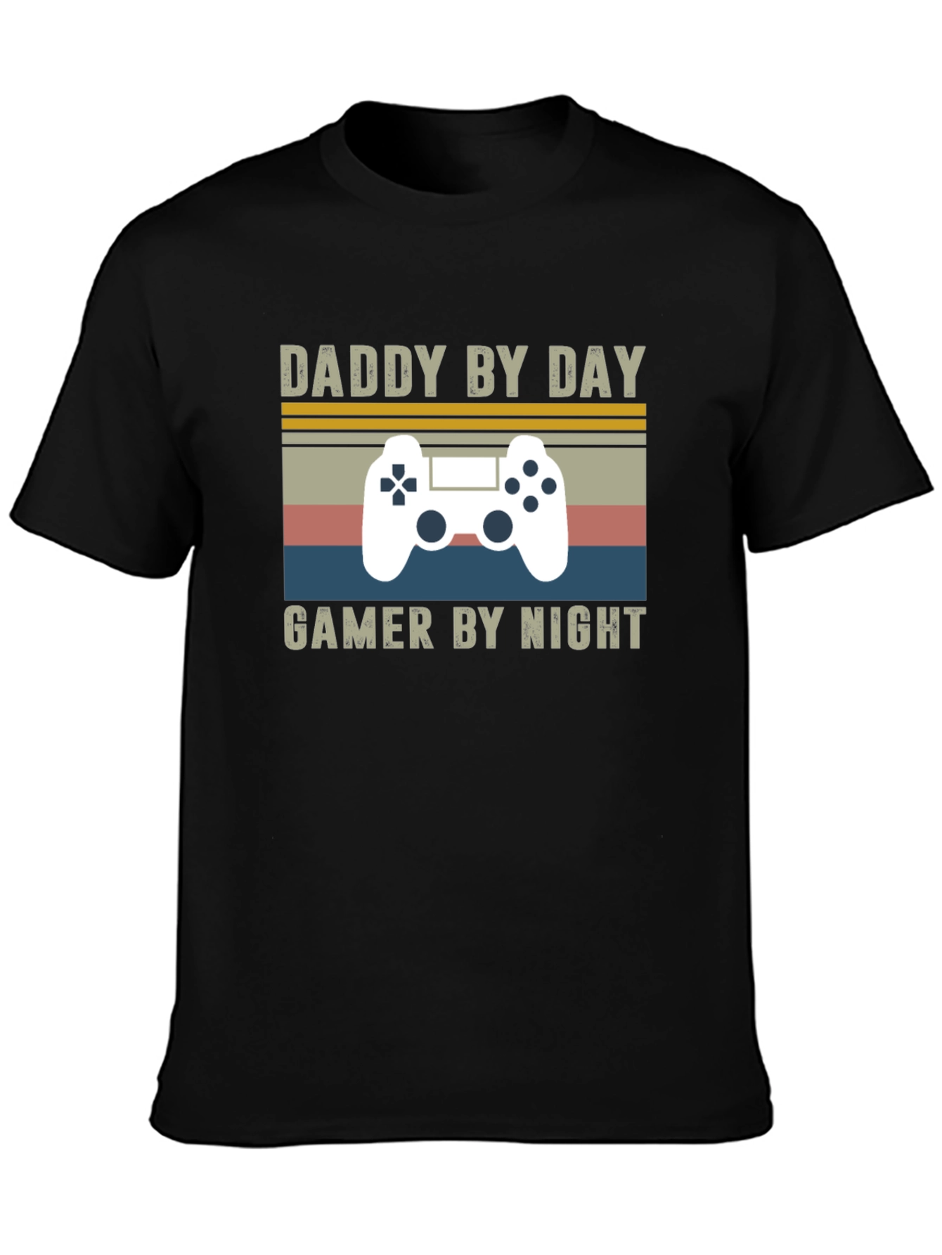 Daddy by Day Gamer by Night Graphic T-Shirt