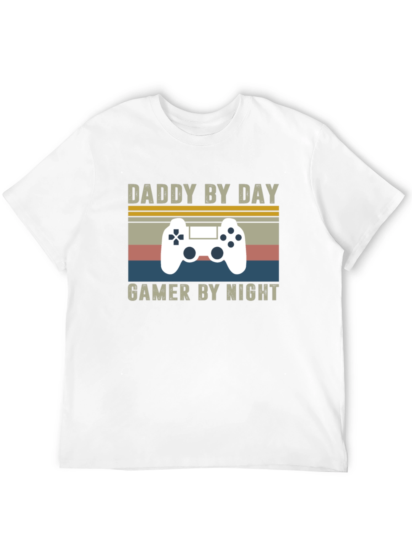 Daddy by Day Gamer by Night Graphic T-Shirt
