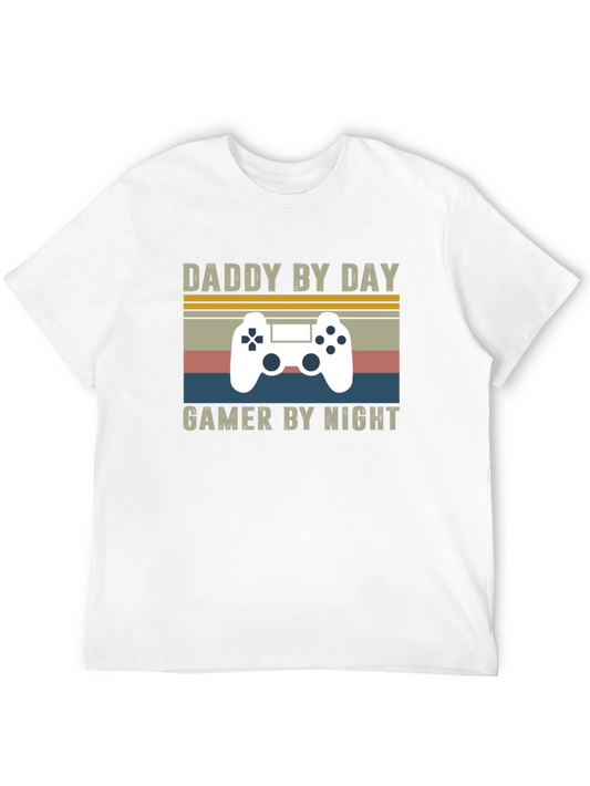Daddy by Day Gamer by Night Graphic T-Shirt