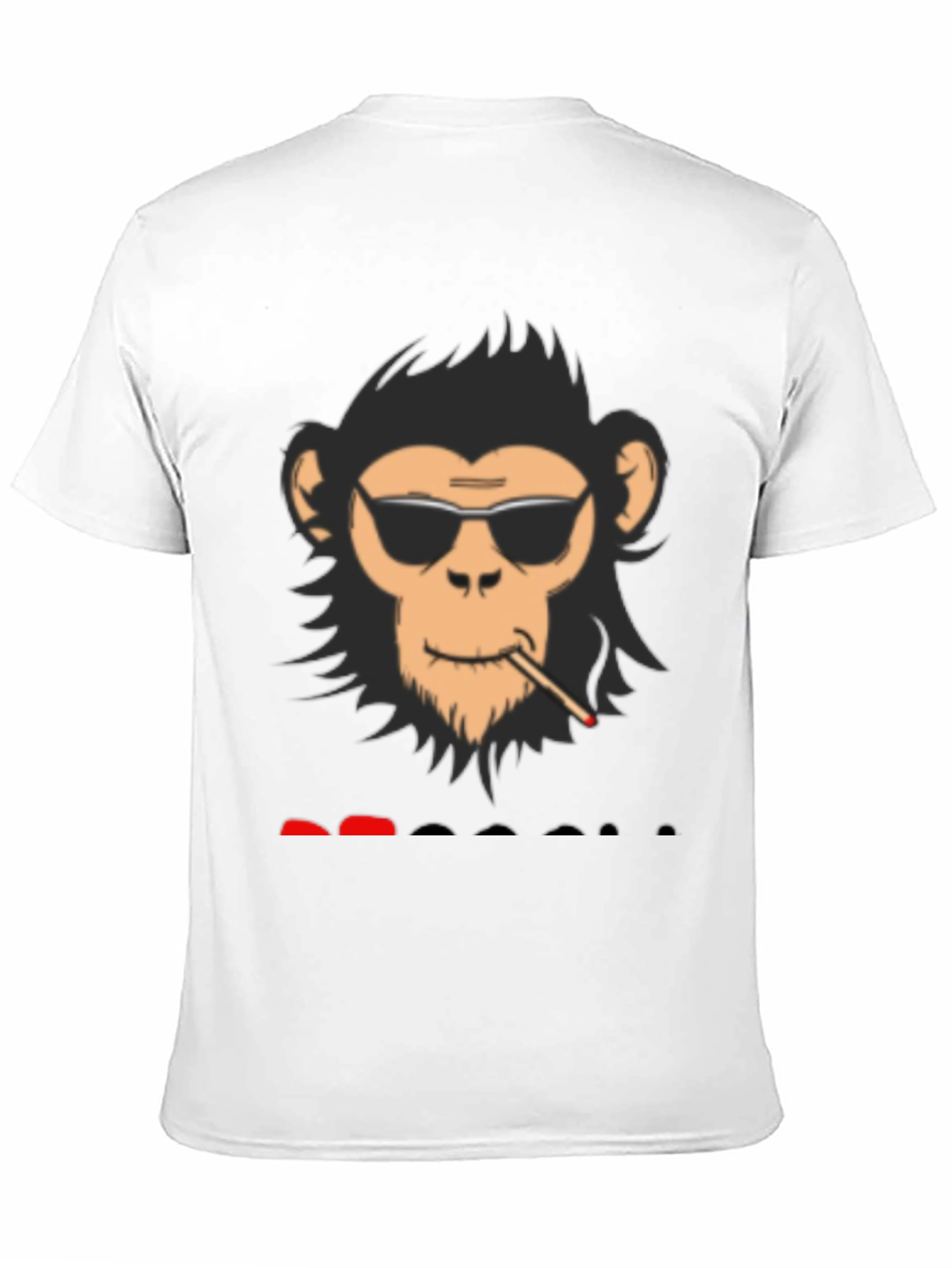 Cool Monkey Graphic Tee - Black Cotton Blend Shirt
