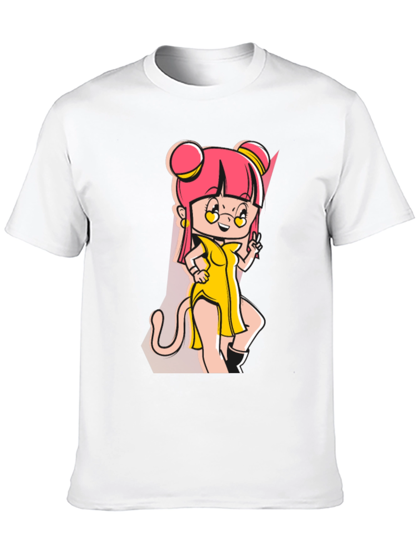 Anime Cartoon Graphic Black T-Shirt
