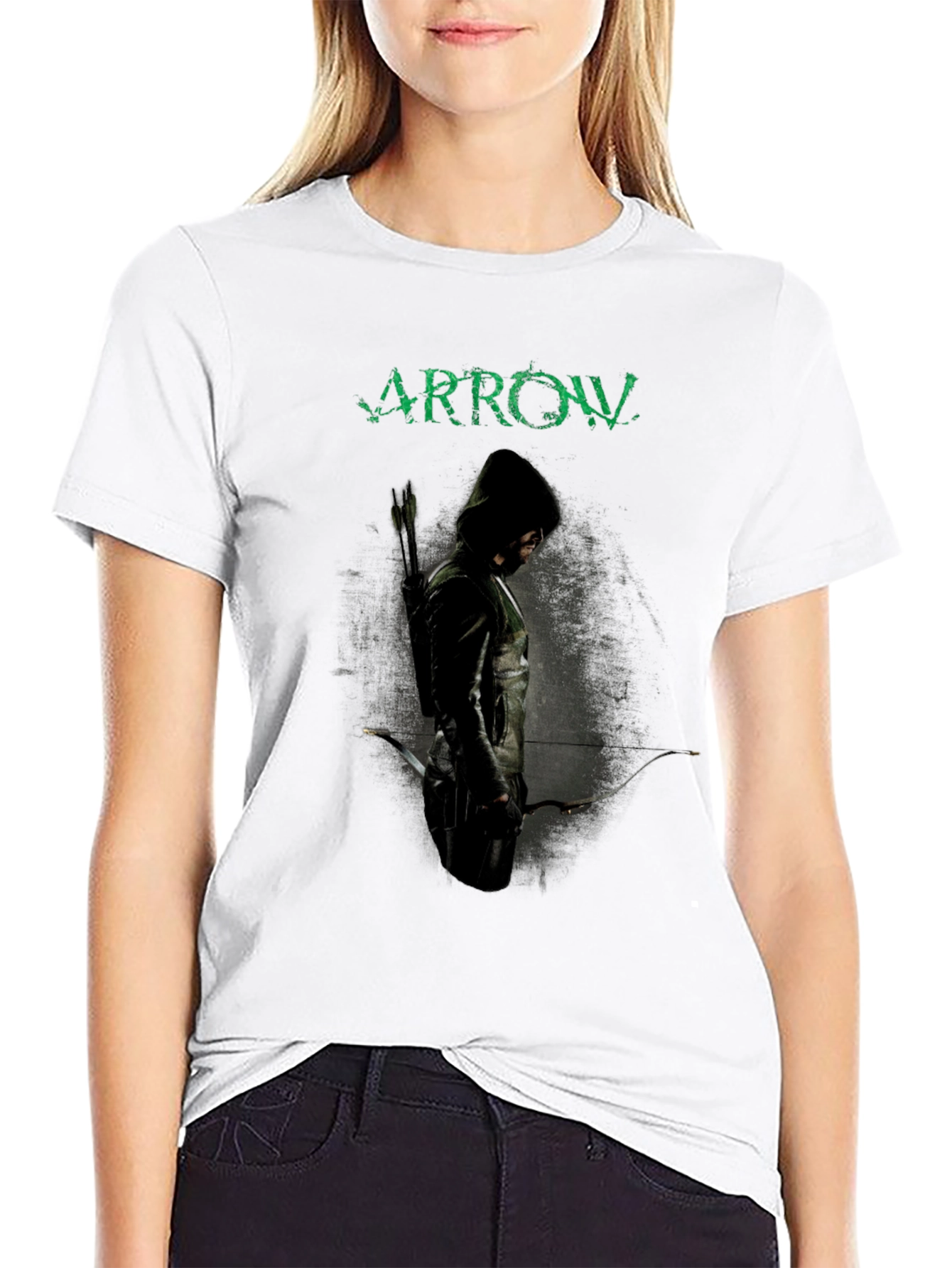 Arrow TV Show T-Shirt - Green Arrow Design