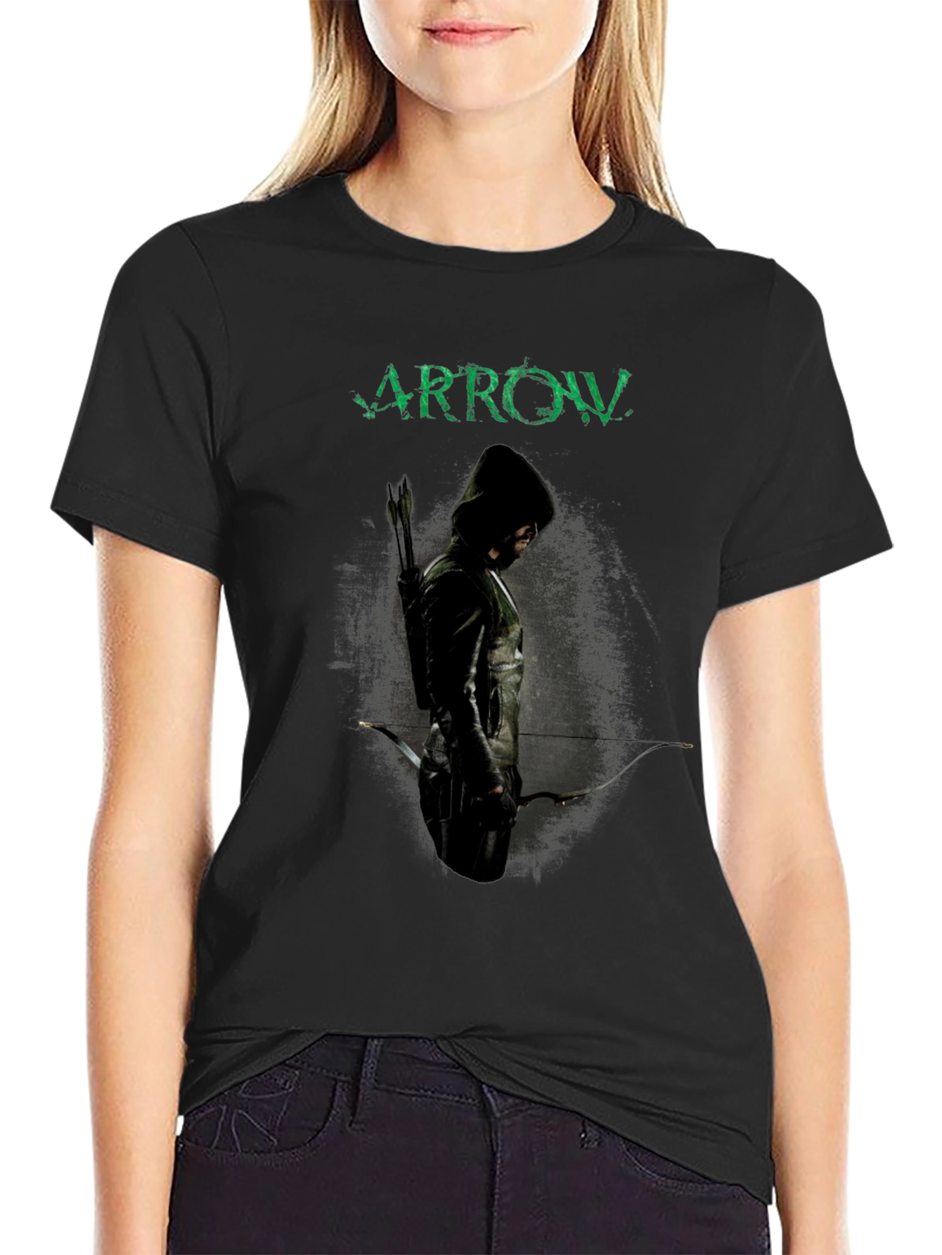 Arrow TV Show T-Shirt - Green Arrow Design