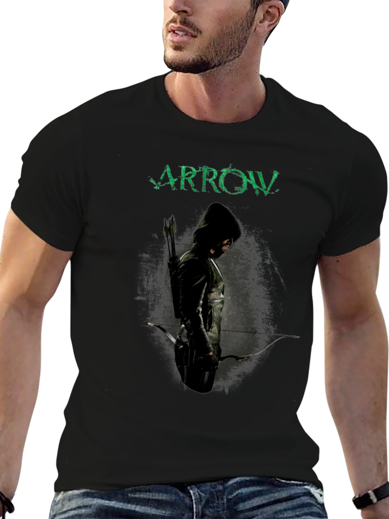 Arrow TV Show T-Shirt - Green Arrow Design