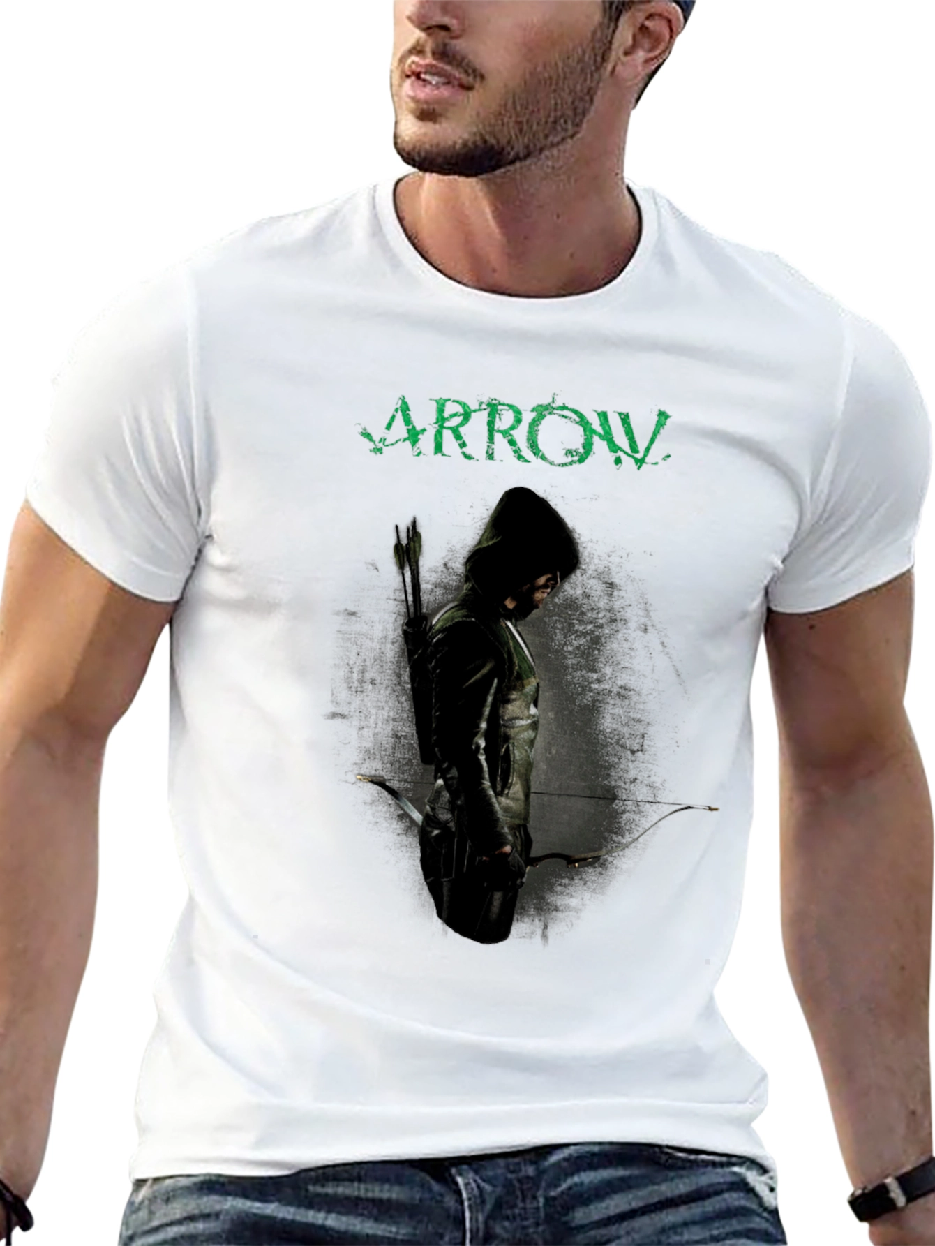 Arrow TV Show T-Shirt - Green Arrow Design