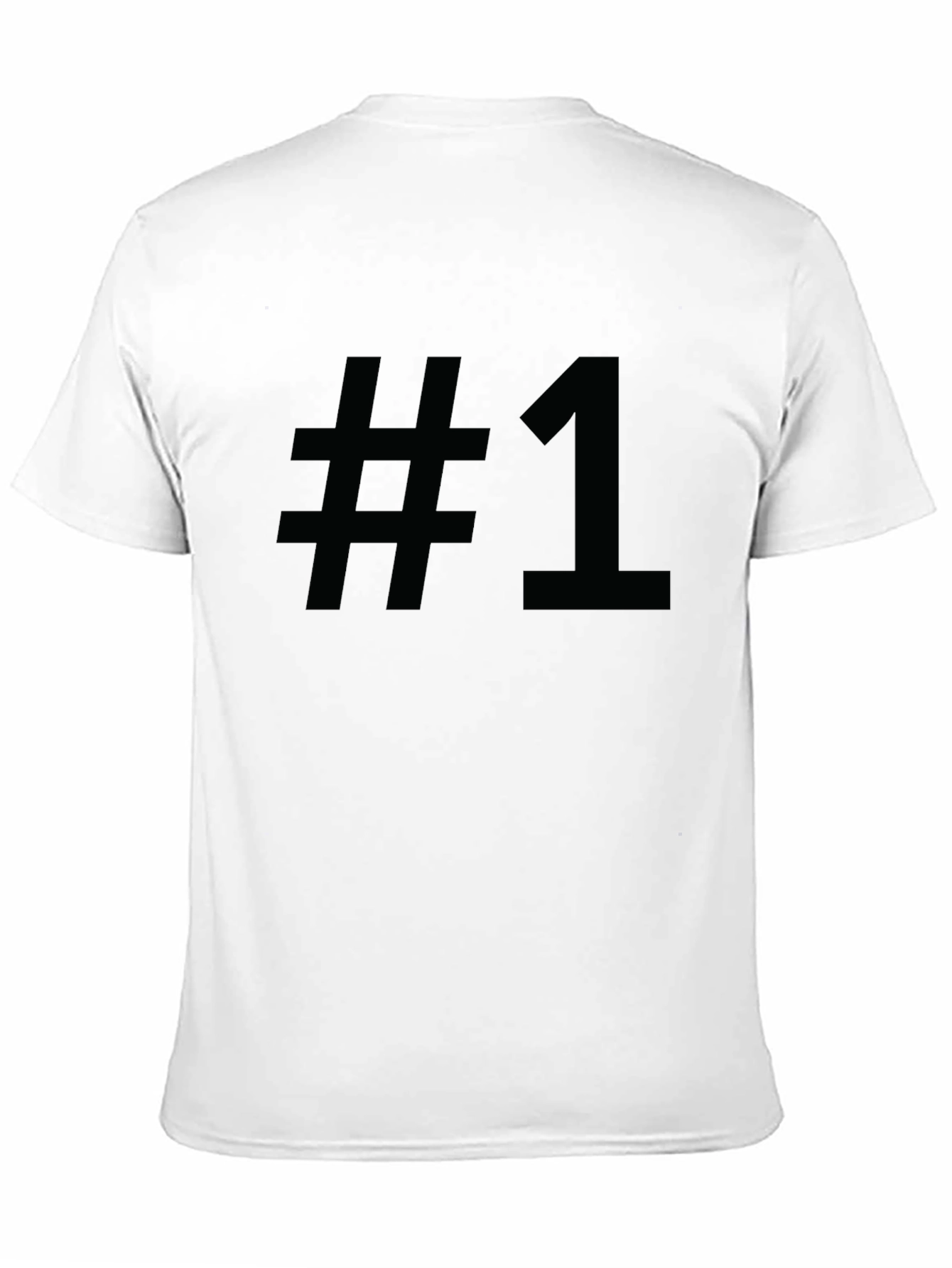 Number One Graphic Tee - Black Cotton T-Shirt