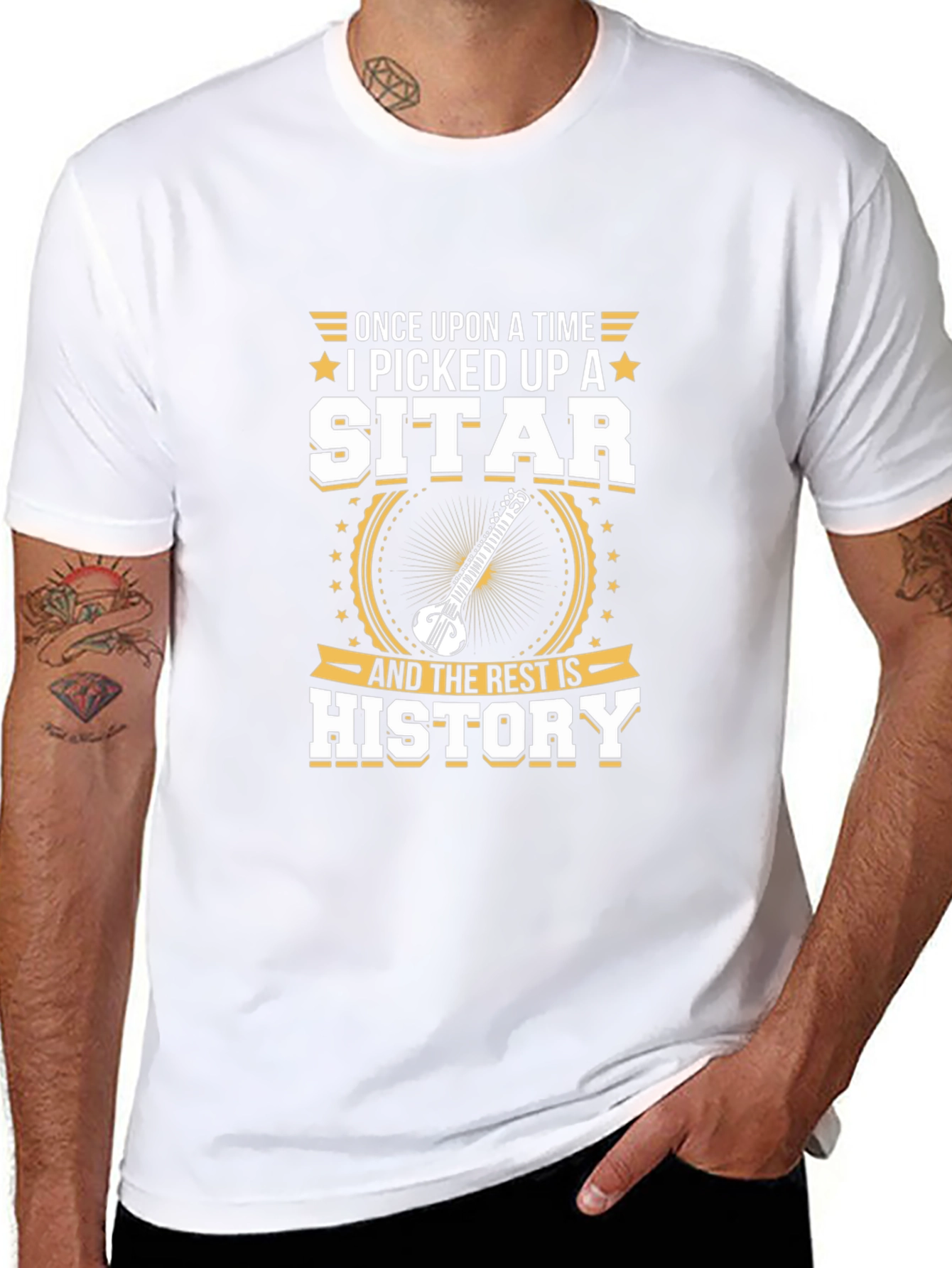Sitar Musician Graphic Tee - Once Upon A Time