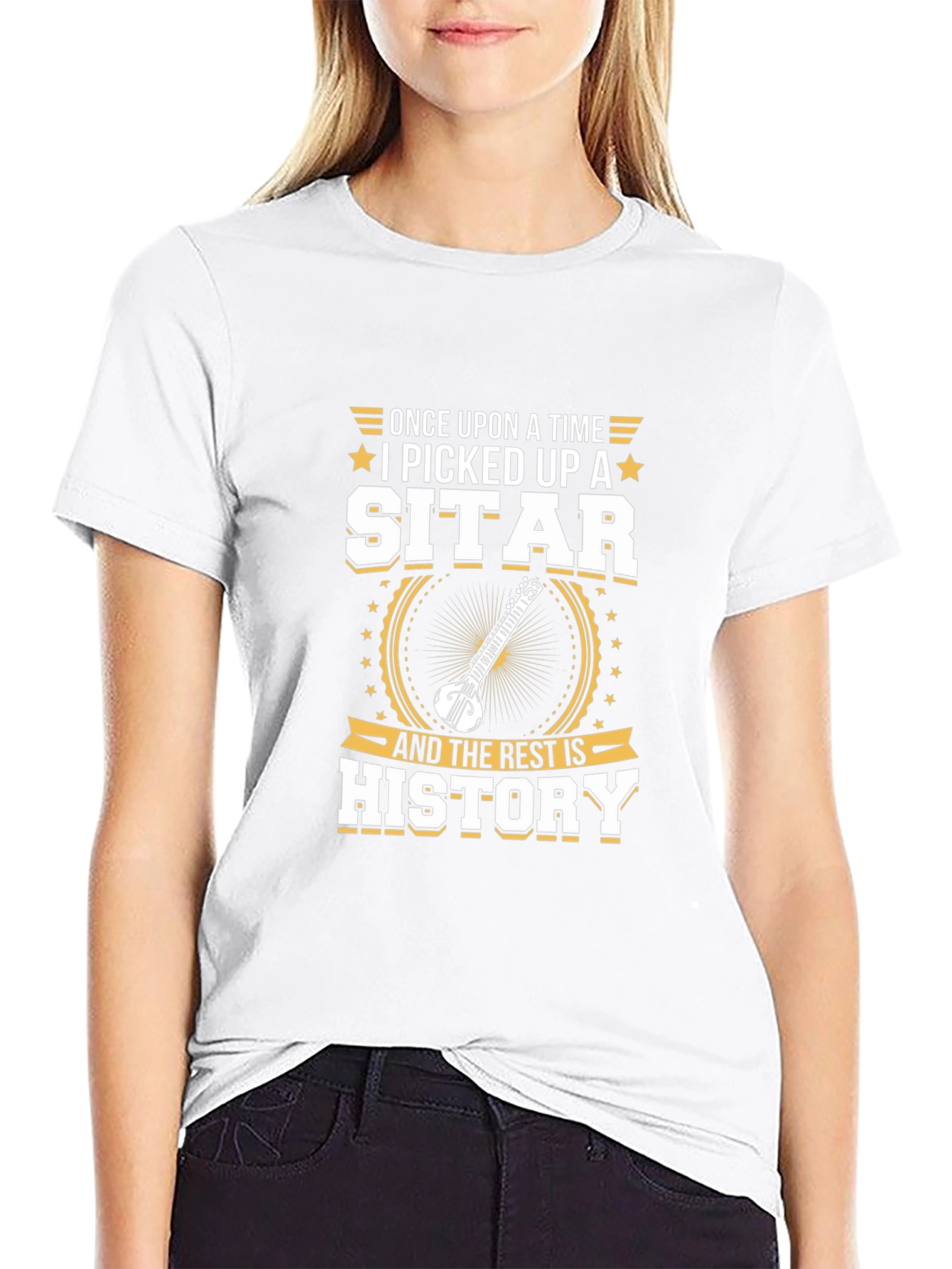 Sitar Musician Graphic Tee - Once Upon A Time