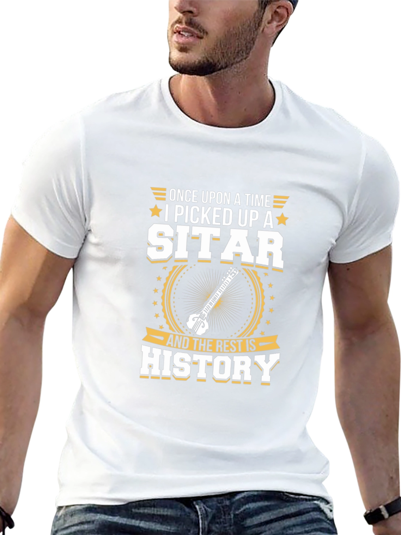 Sitar Musician Graphic Tee - Once Upon A Time