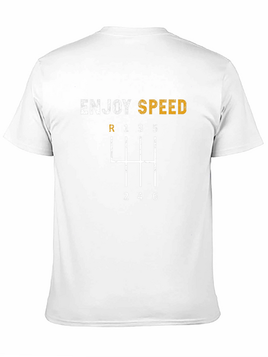 Enjoy Speed T-Shirt - Gear Shift Design