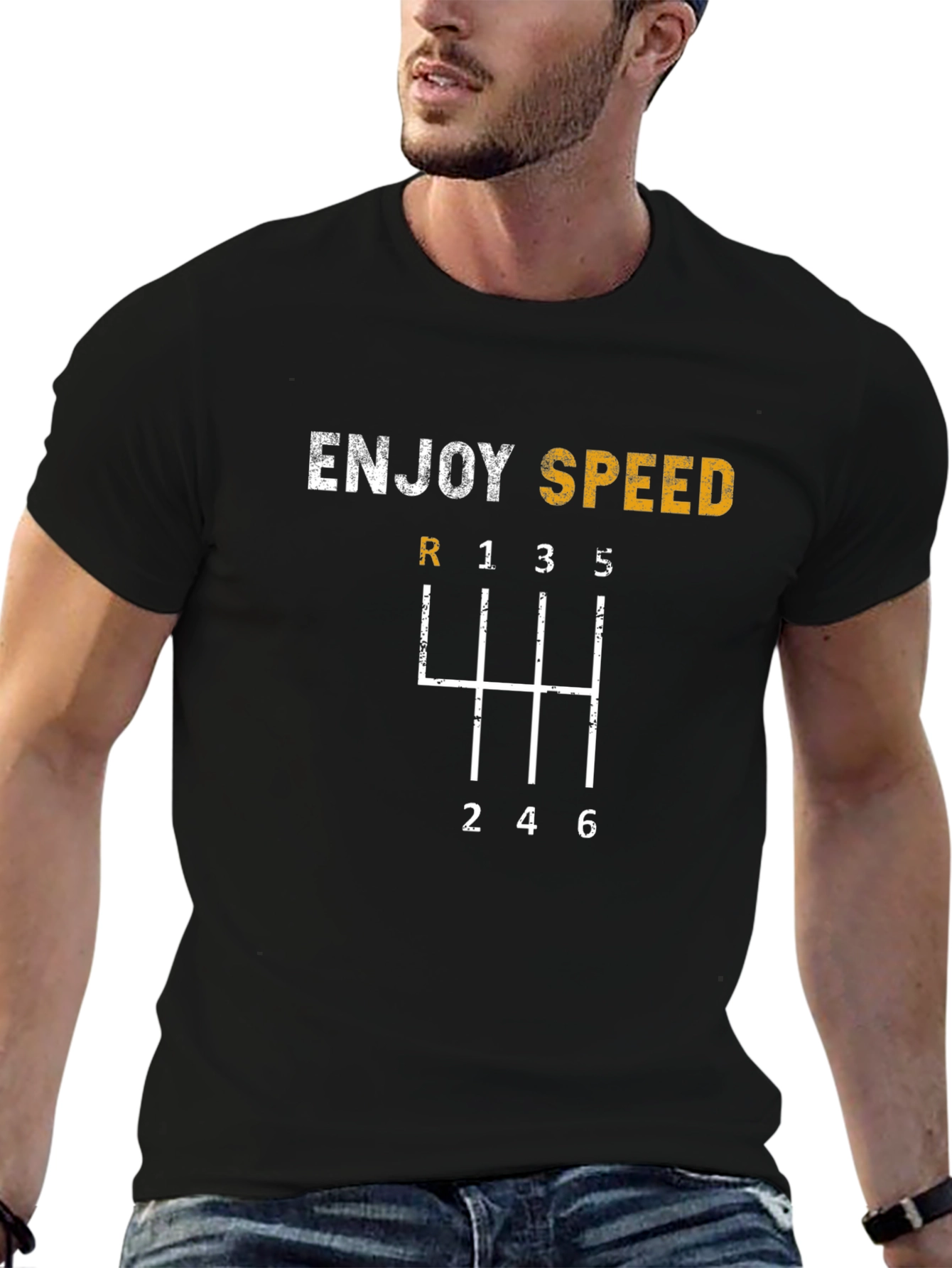 Enjoy Speed T-Shirt - Gear Shift Design