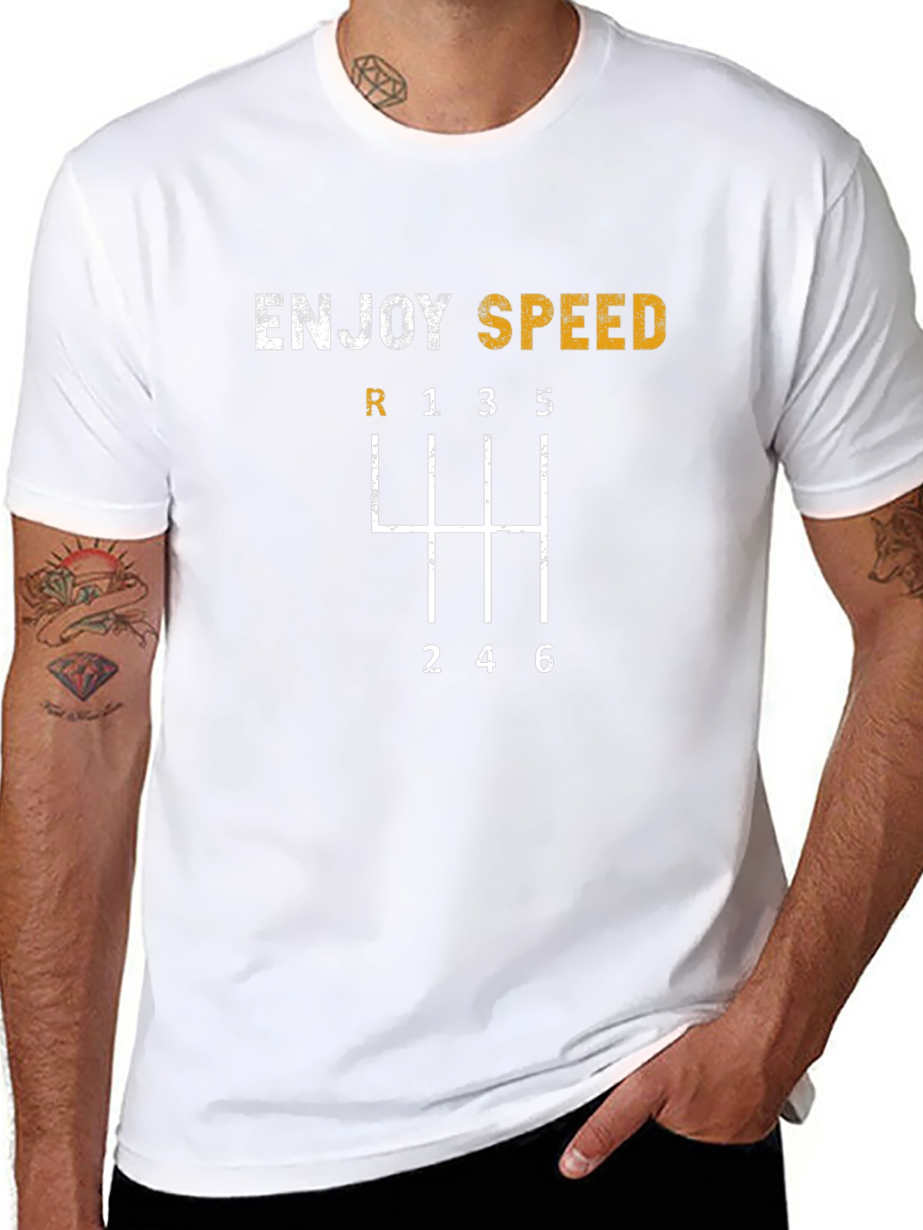 Enjoy Speed T-Shirt - Gear Shift Design