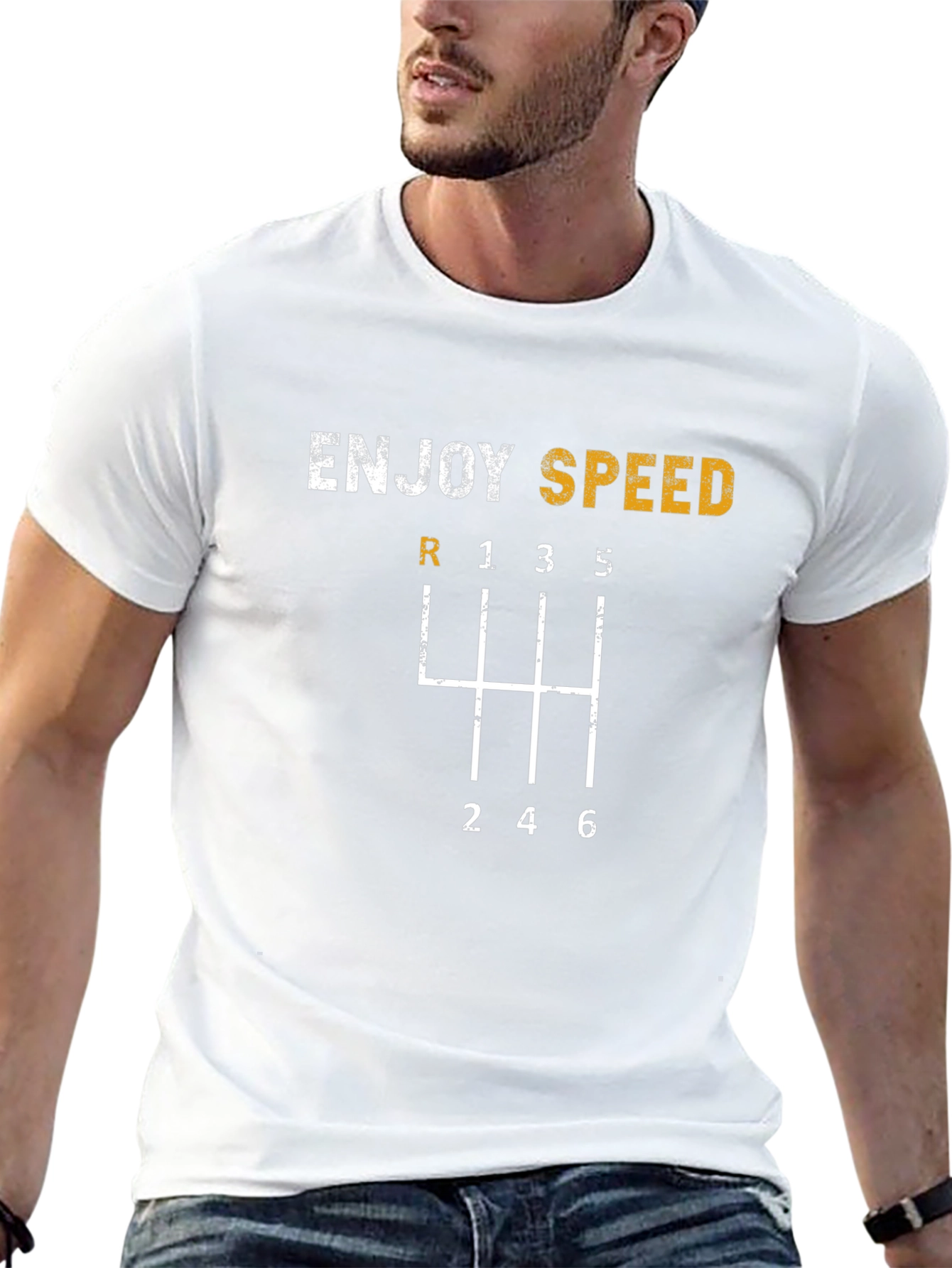 Enjoy Speed T-Shirt - Gear Shift Design