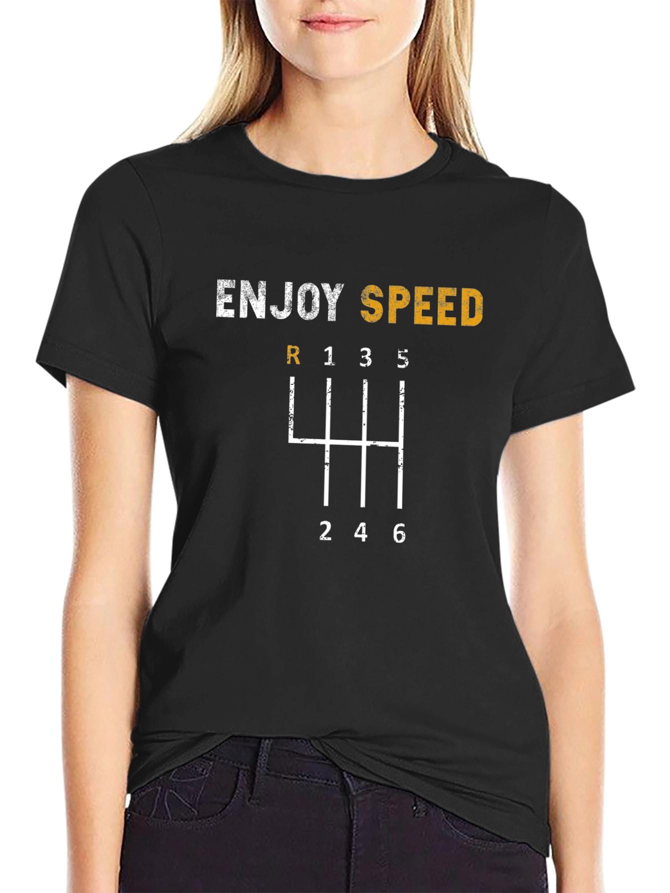Enjoy Speed T-Shirt - Gear Shift Design