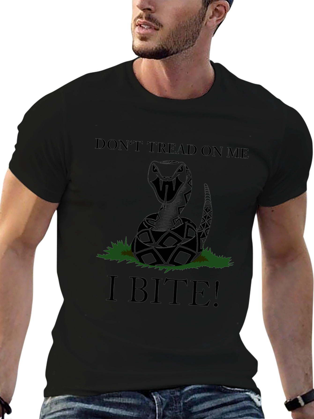 Dont Tread On Me Snake Graphic Tee - Bite!