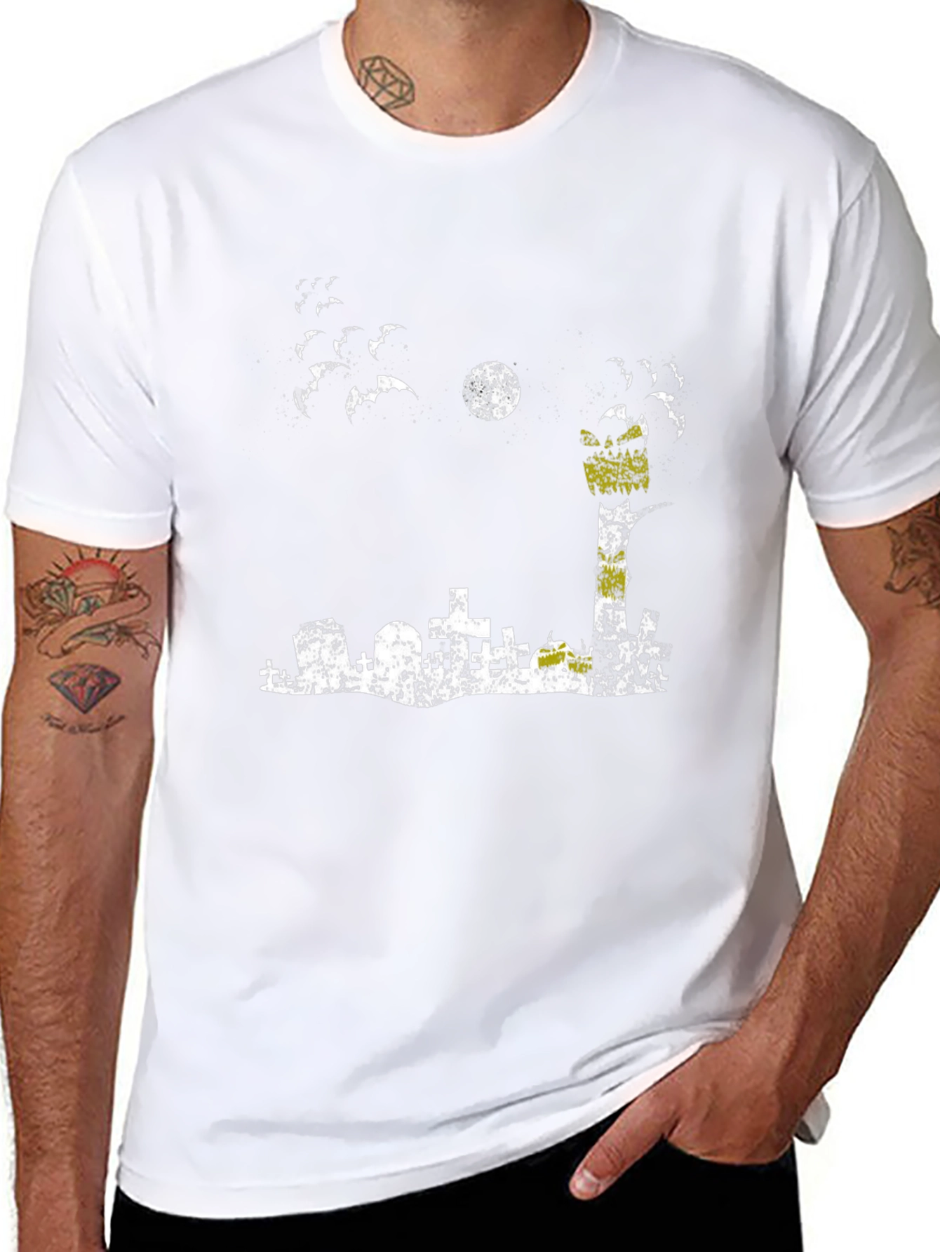 Graveyard Moon T-Shirt | Halloween Graphic Tee