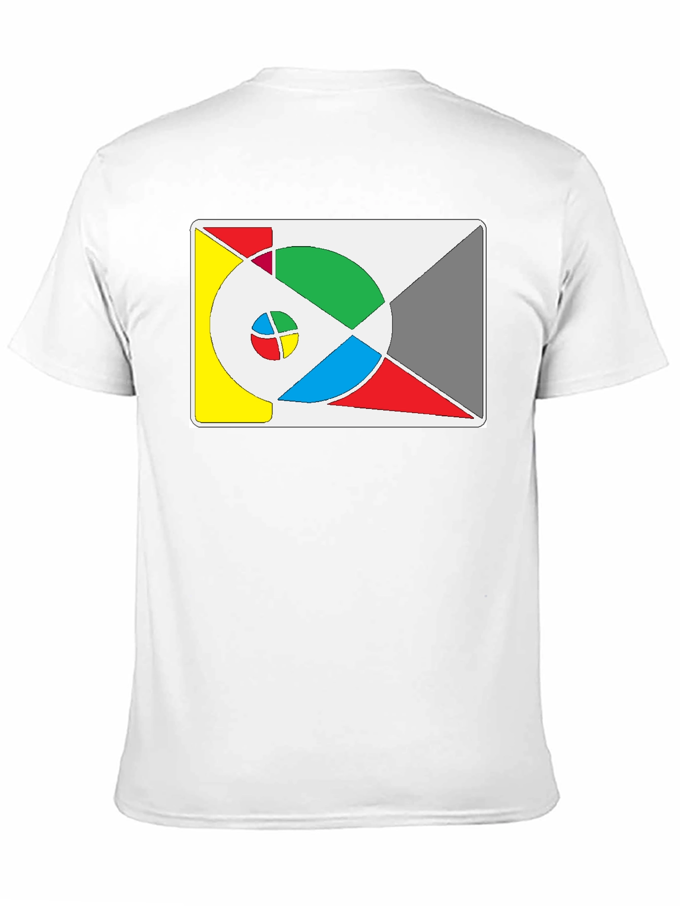 Abstract Geometric Design Black T-Shirt
