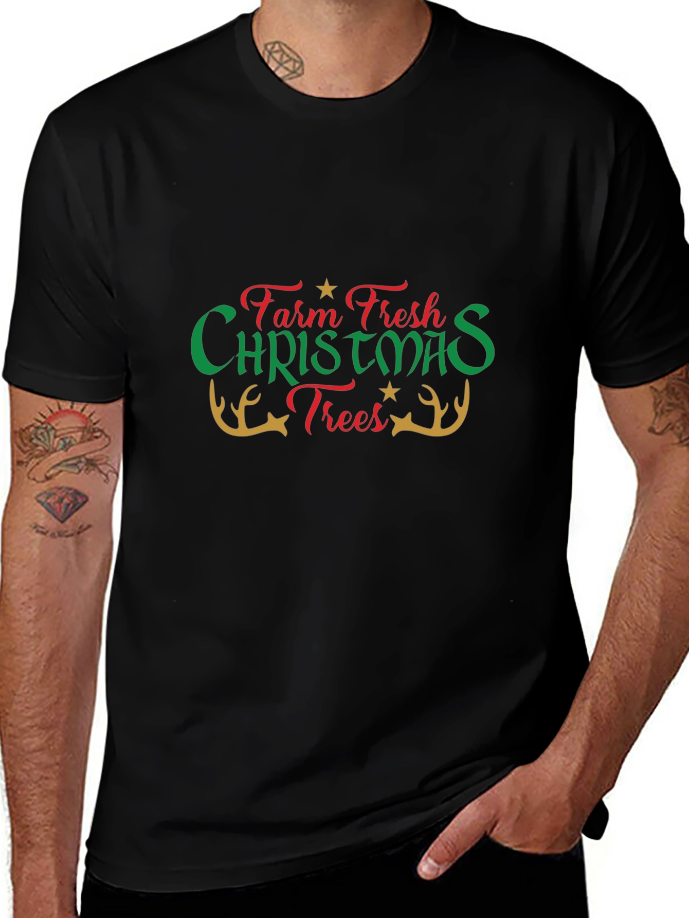 Farm Fresh Christmas Trees Graphic Tee