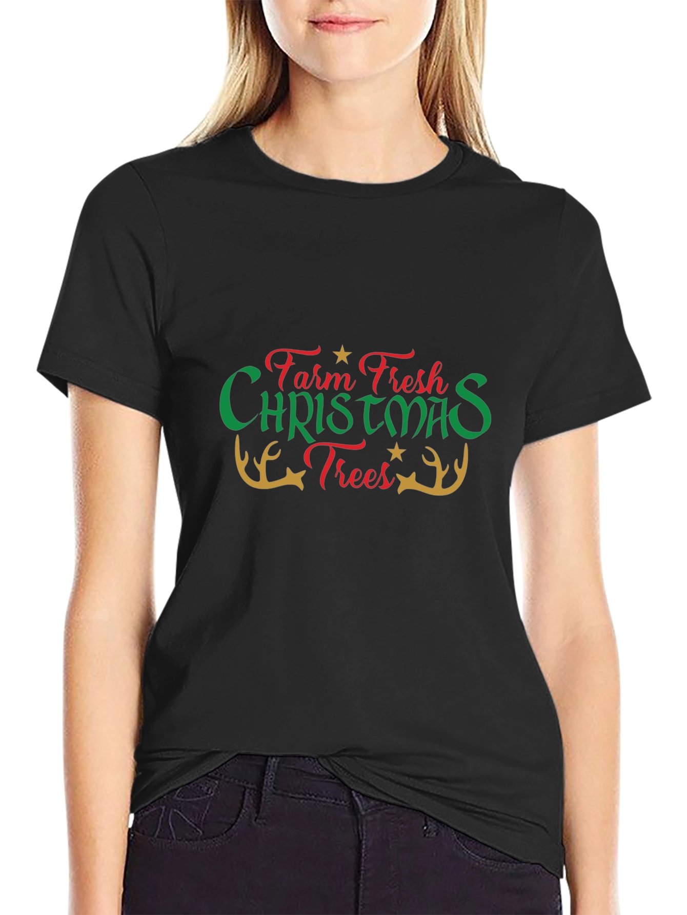 Farm Fresh Christmas Trees Graphic Tee
