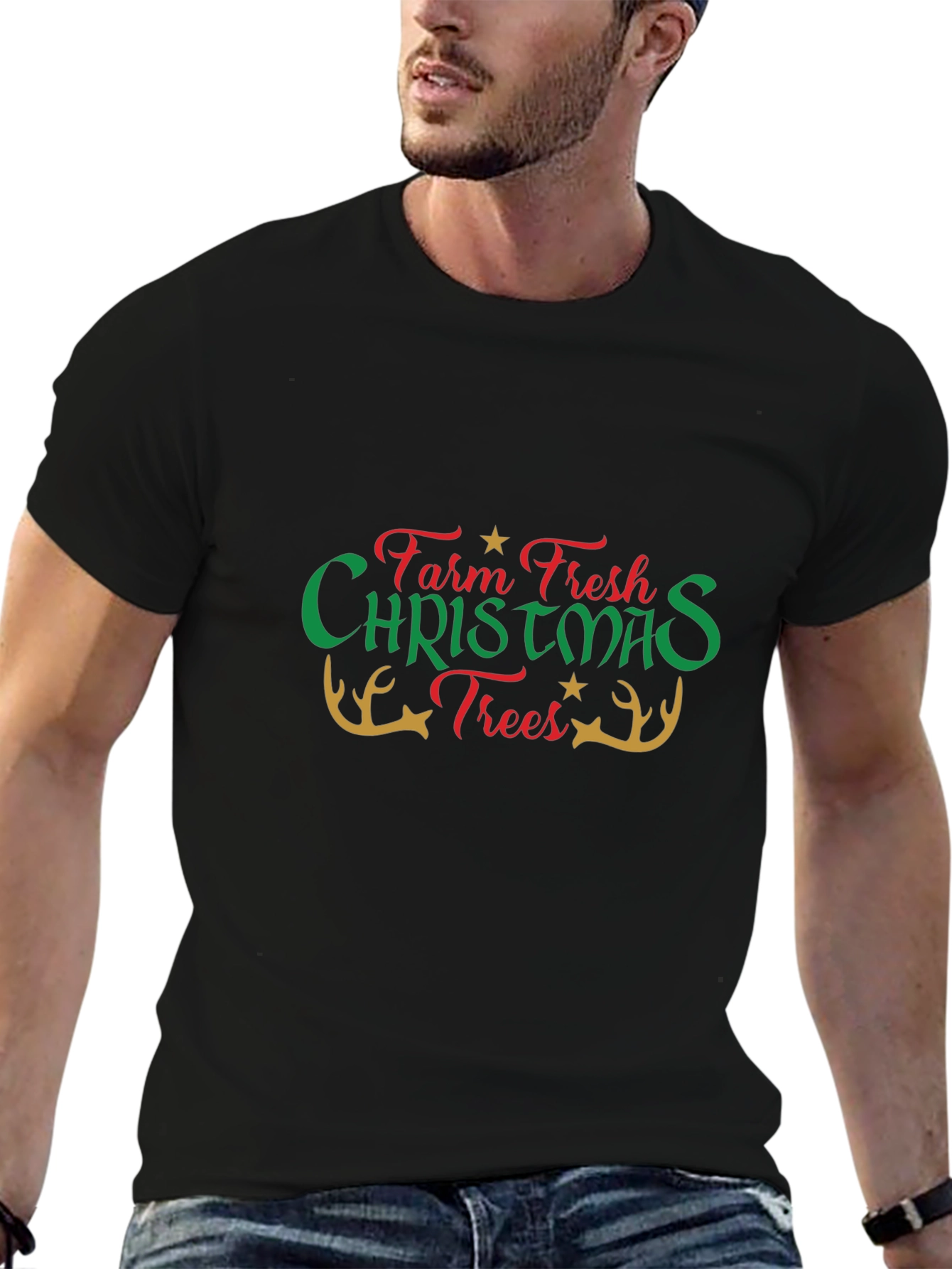 Farm Fresh Christmas Trees Graphic Tee