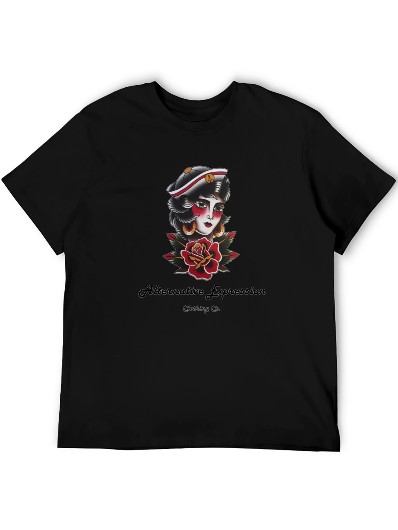 Sailor Tattoo Graphic Black Tee