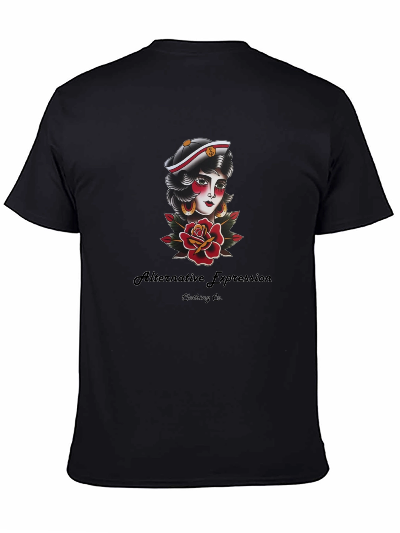 Sailor Tattoo Graphic Black Tee