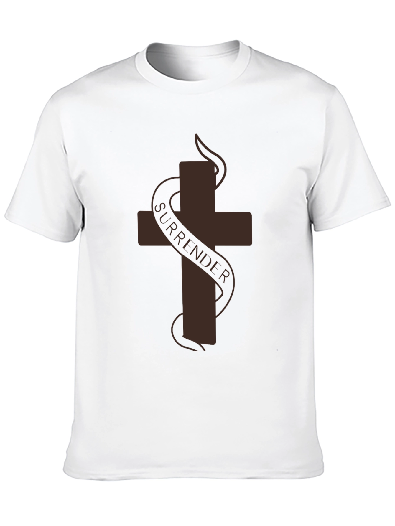 Surrender Cross Graphic T-Shirt - Soft Cotton Tee